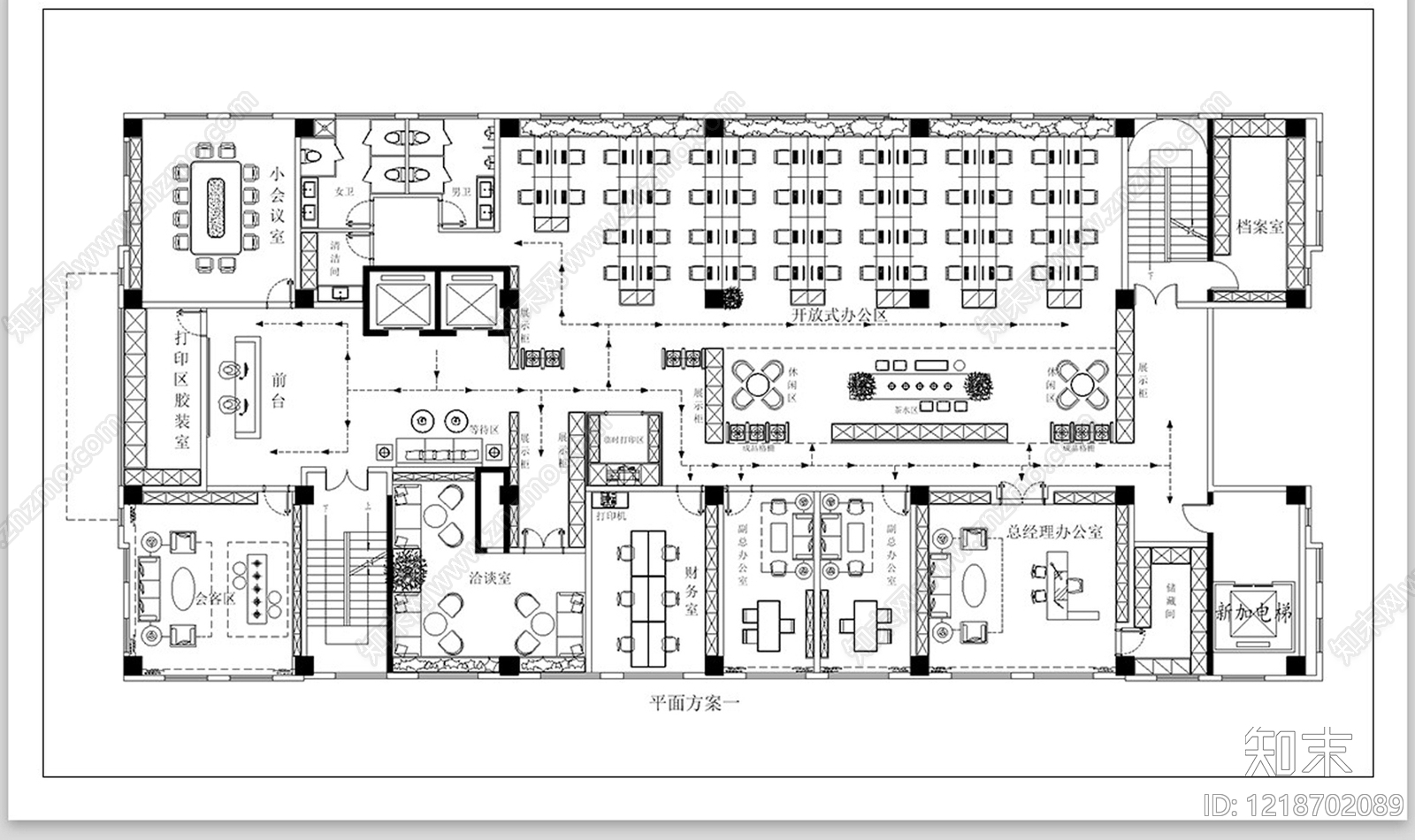 整体办公空间CAD图纸