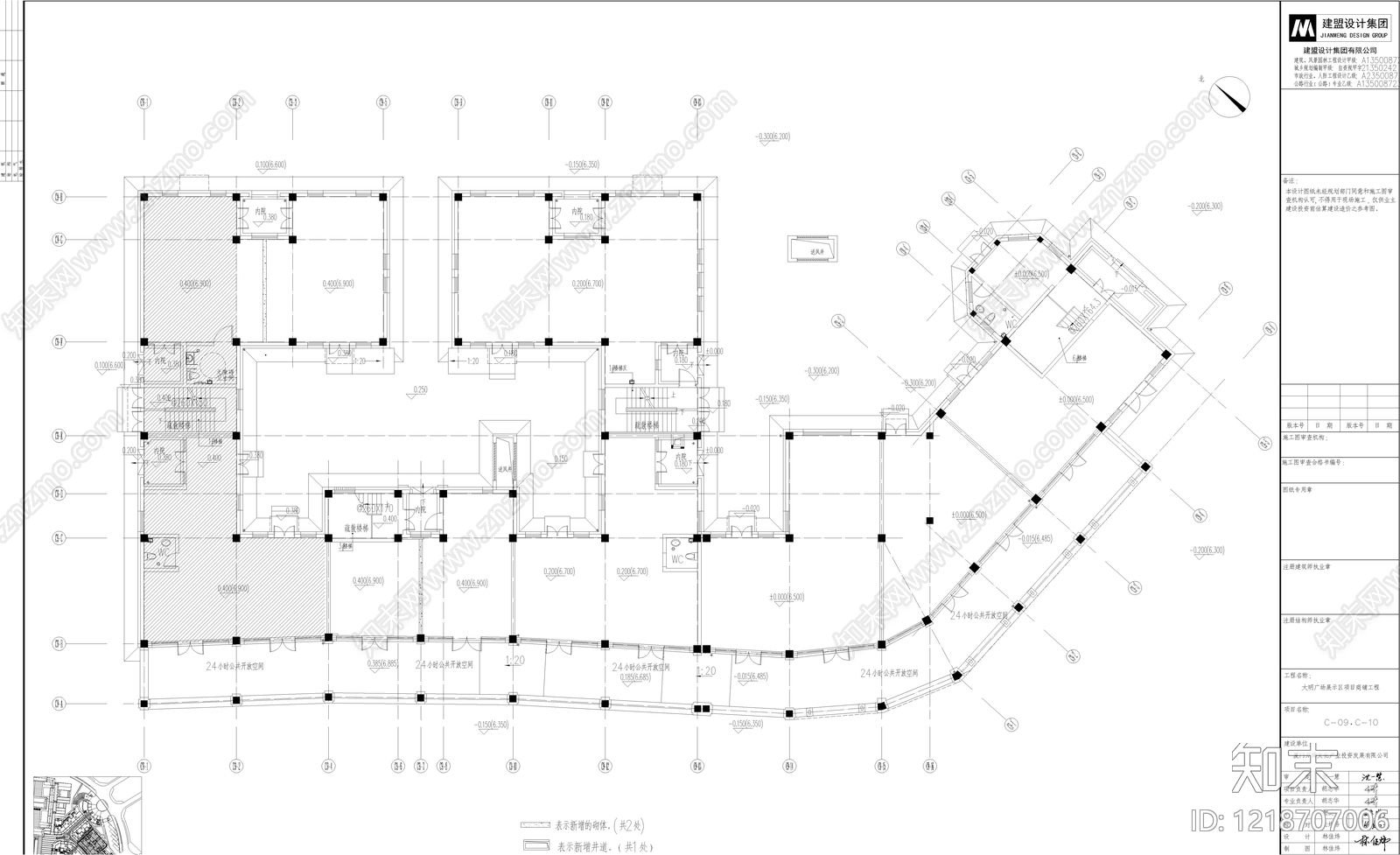公寓建筑cad施工图下载【ID:1218707006】