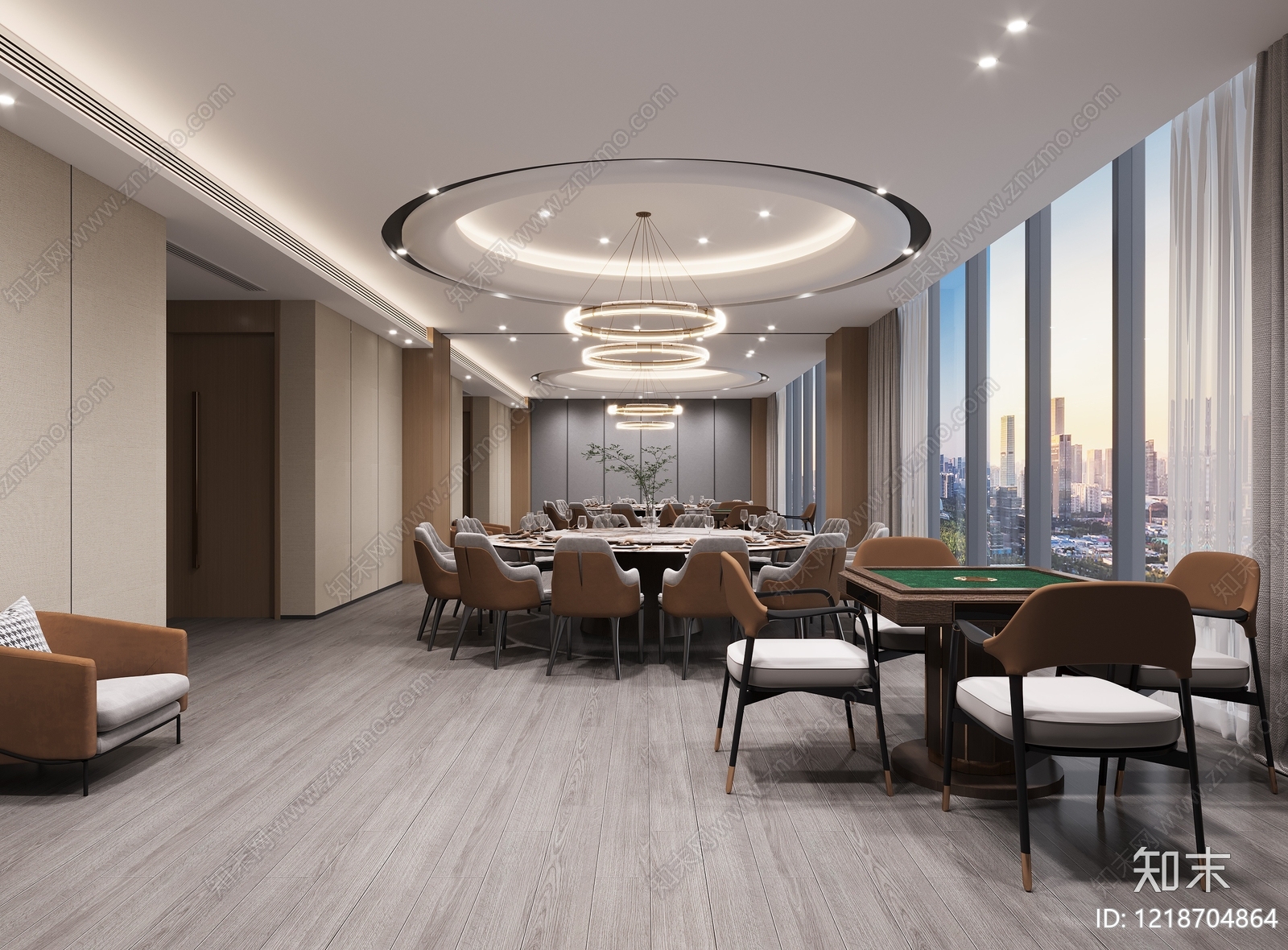 现代简约包厢3D模型下载【ID:1218704864】