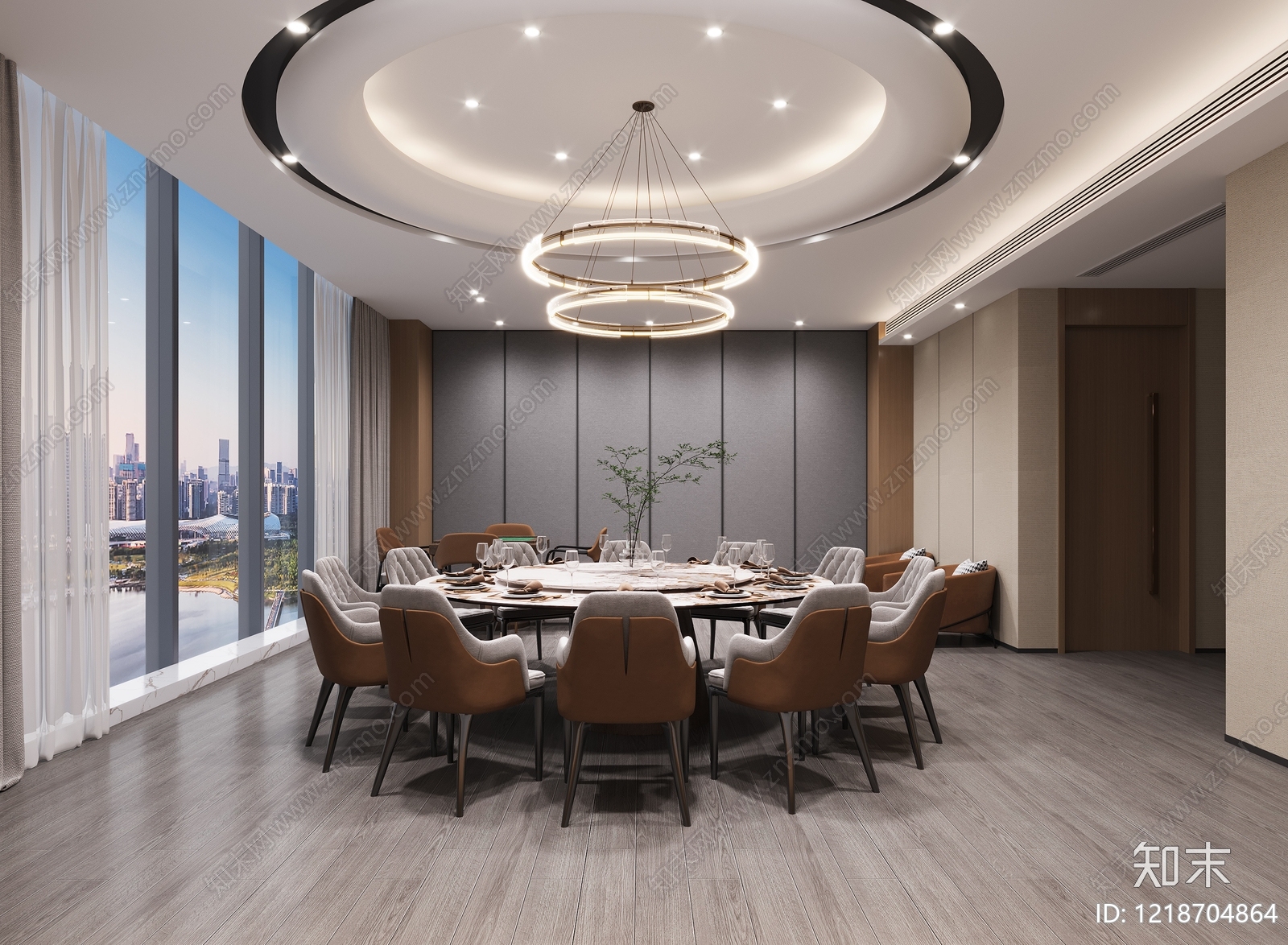 现代简约包厢3D模型下载【ID:1218704864】