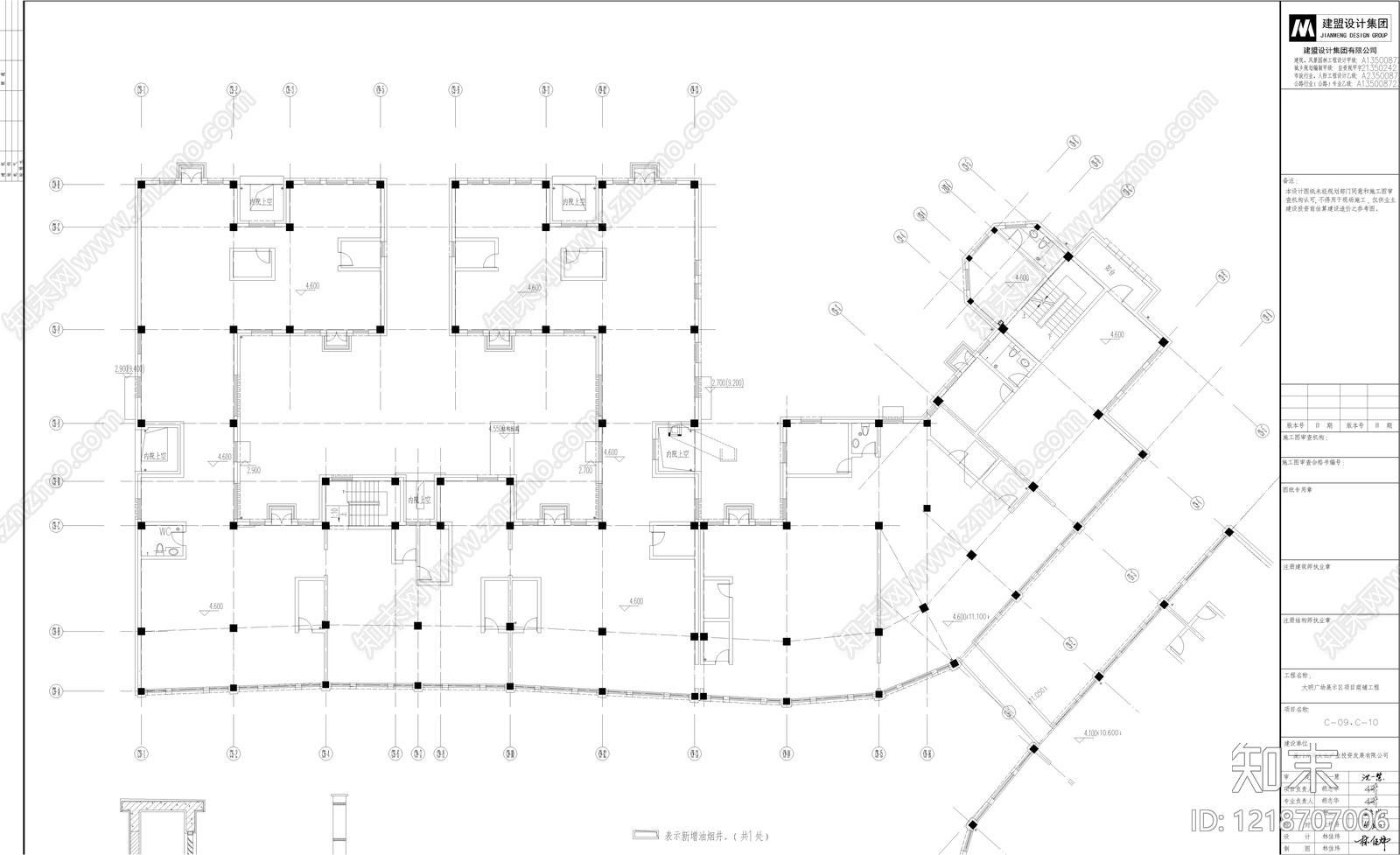 公寓建筑cad施工图下载【ID:1218707006】