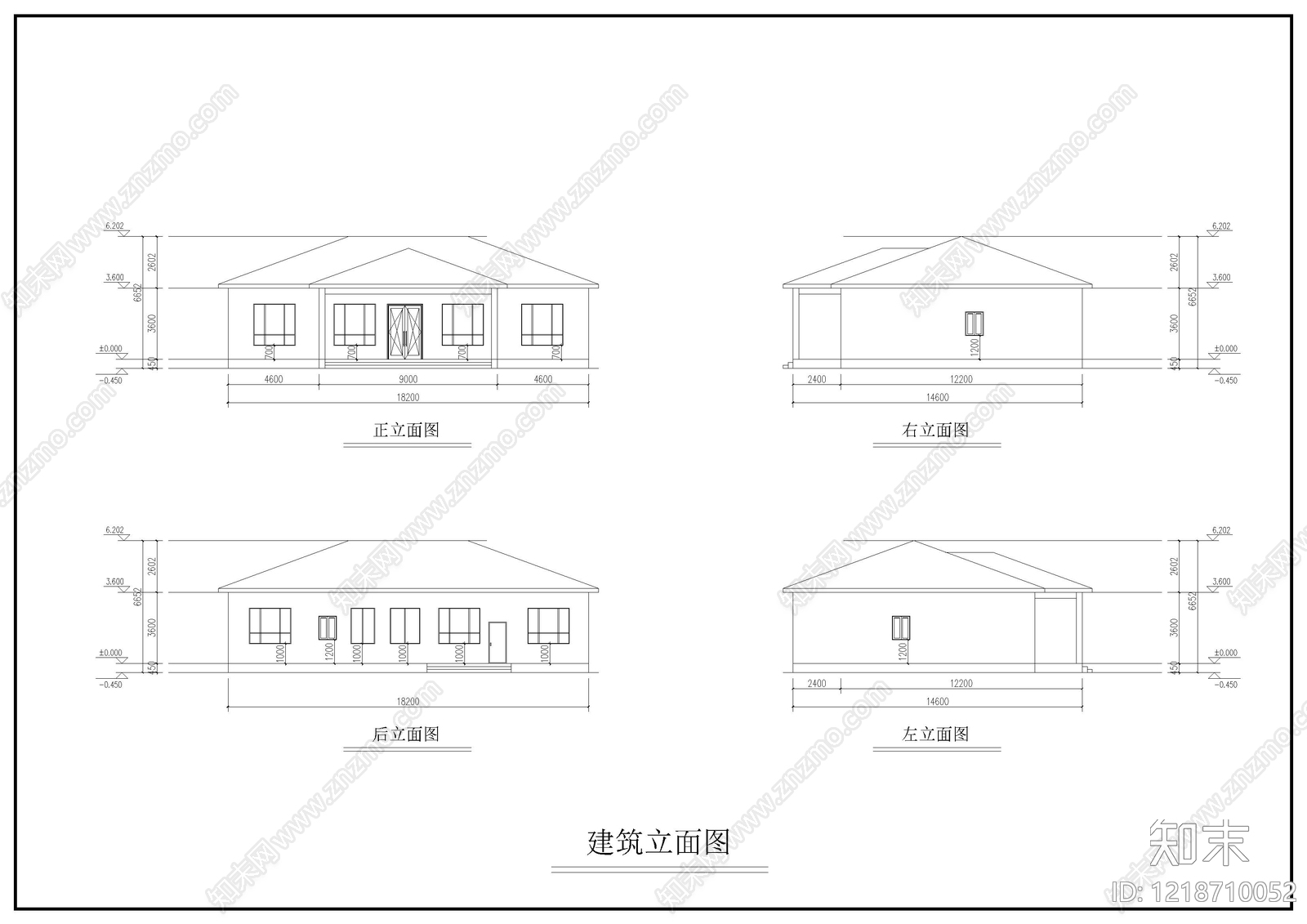 别墅建筑cad施工图下载【ID:1218710052】