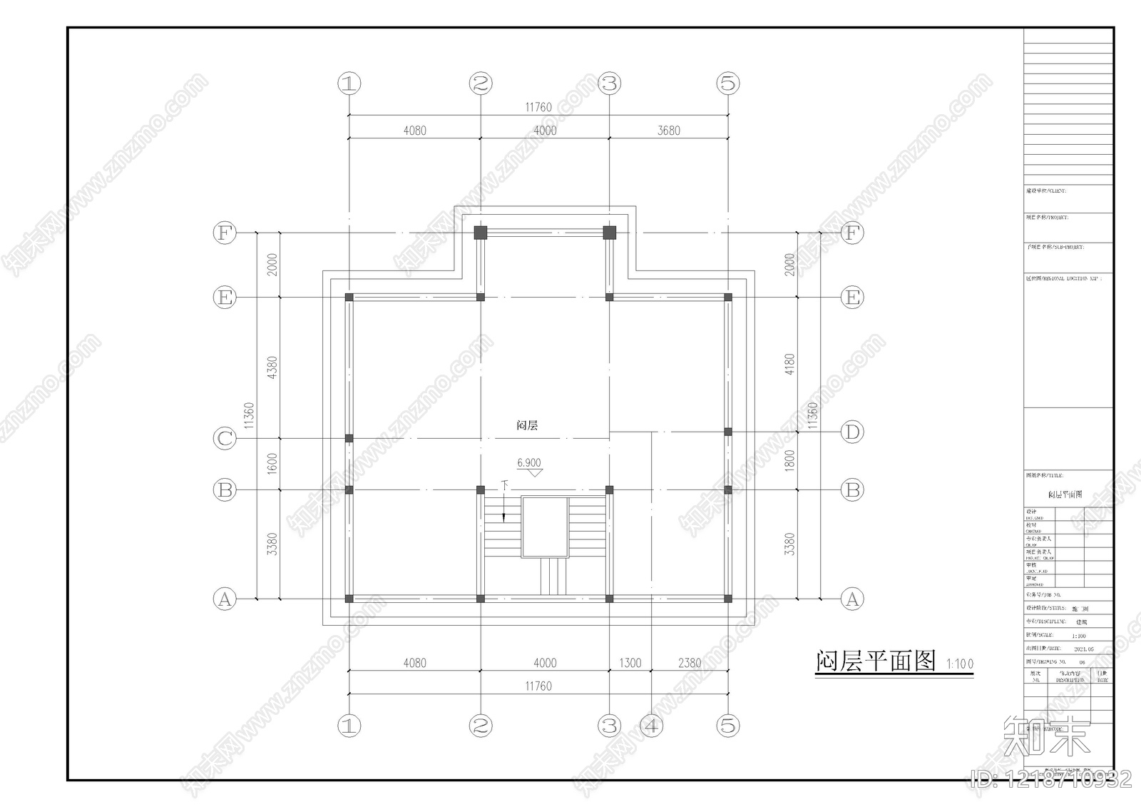 别墅建筑cad施工图下载【ID:1218710932】
