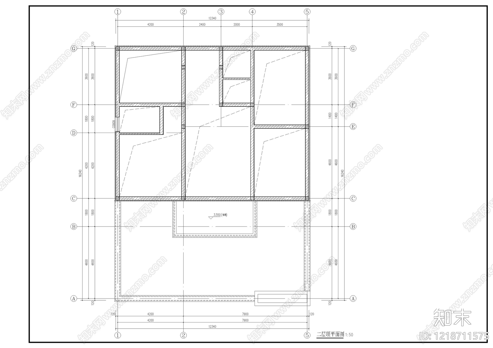 别墅建筑cad施工图下载【ID:1218711575】