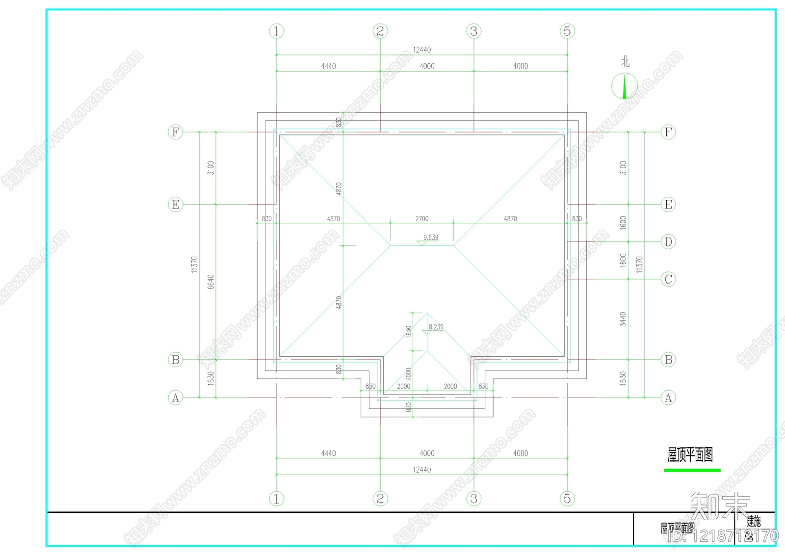 别墅建筑cad施工图下载【ID:1218712170】