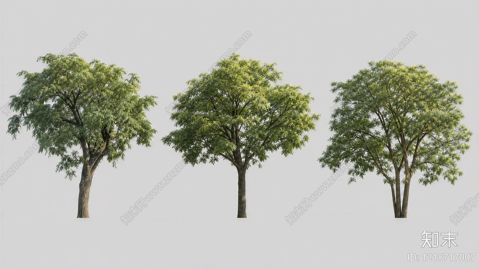 2D现代主义乔木SU模型下载【ID:1218717007】
