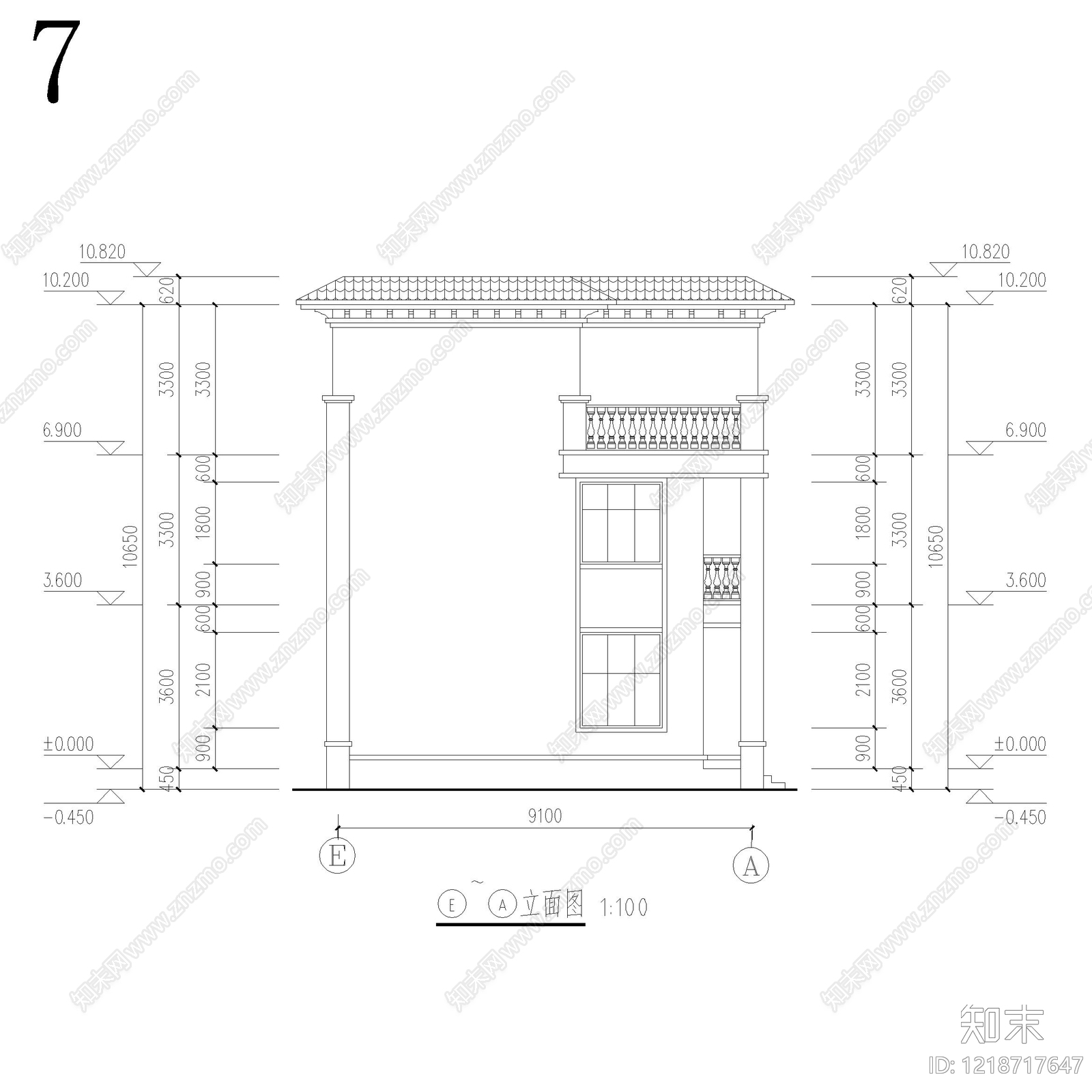 别墅建筑cad施工图下载【ID:1218717647】