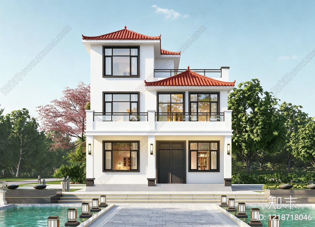 别墅建筑cad施工图下载【ID:1218718046】