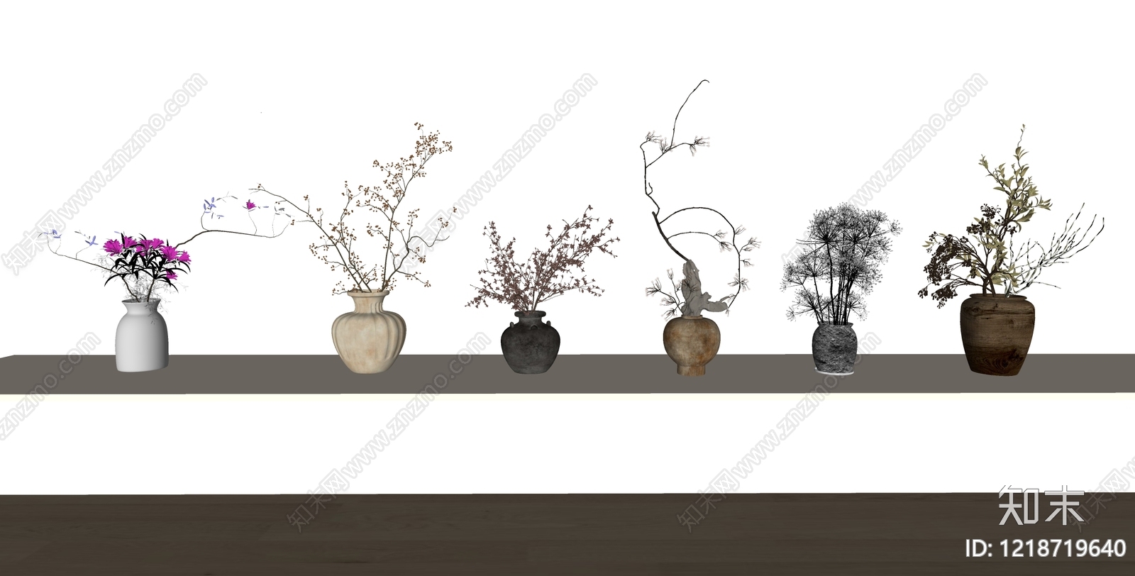 侘寂花瓶SU模型下载【ID:1218719640】