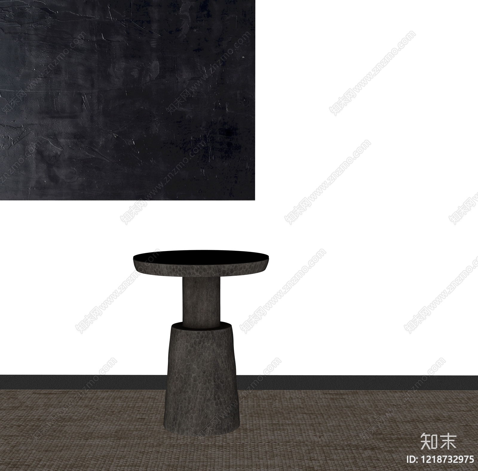 侘寂边几SU模型下载【ID:1218732975】