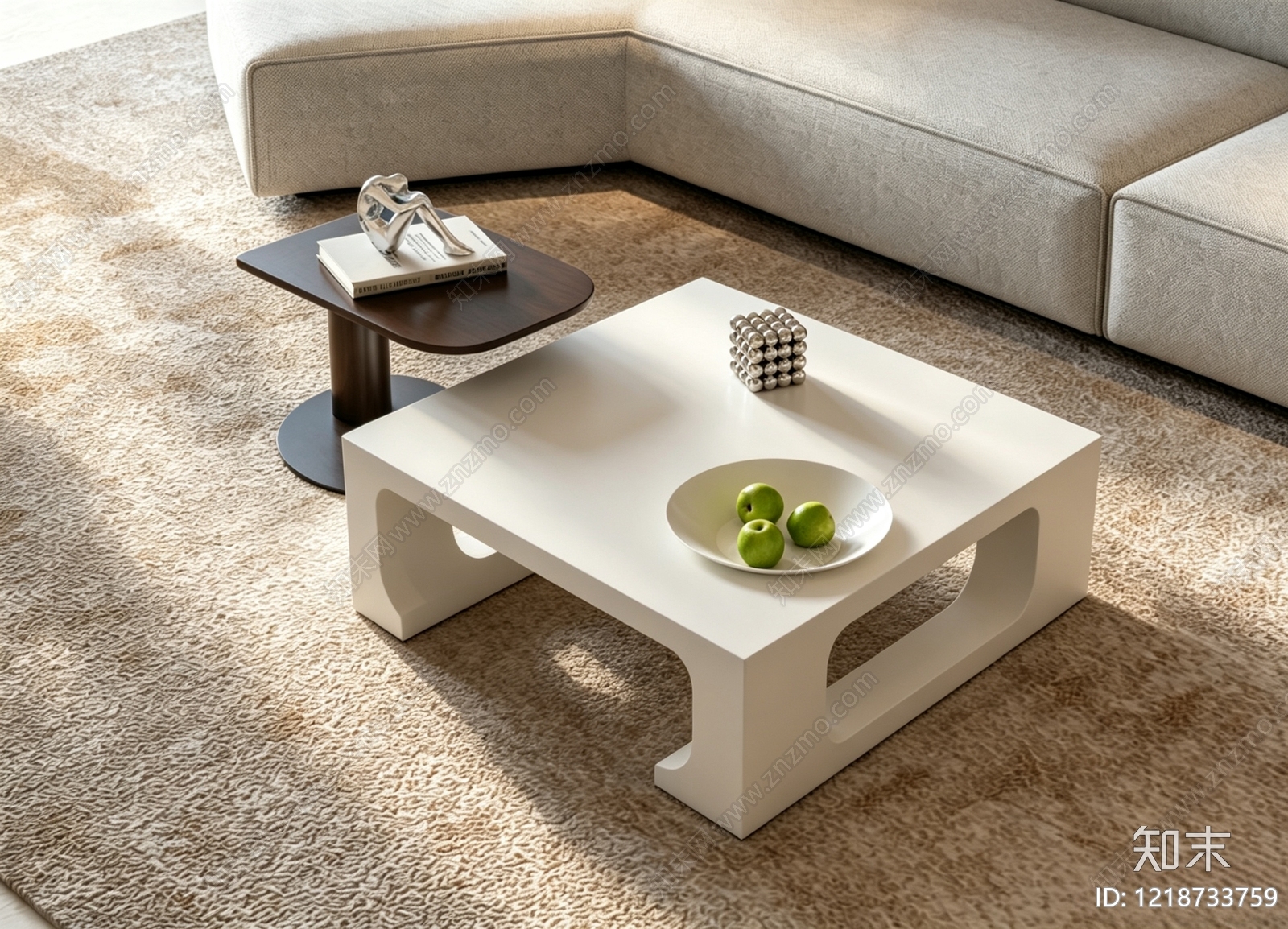 现代简约茶几3D模型下载【ID:1218733759】
