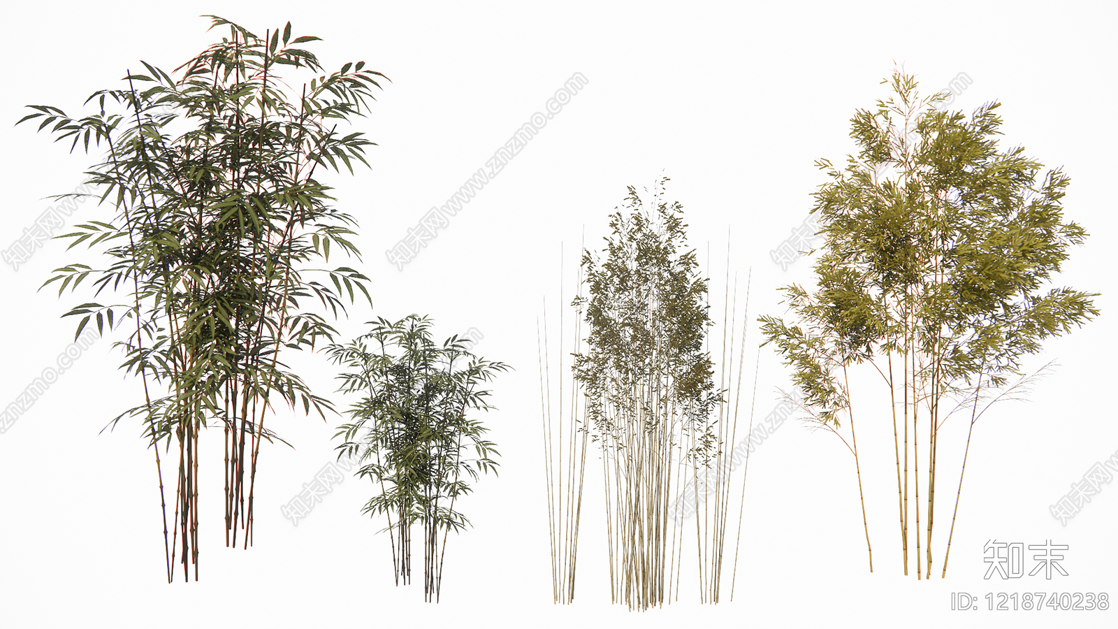 新中式景观竹子SU模型下载【ID:1218740238】