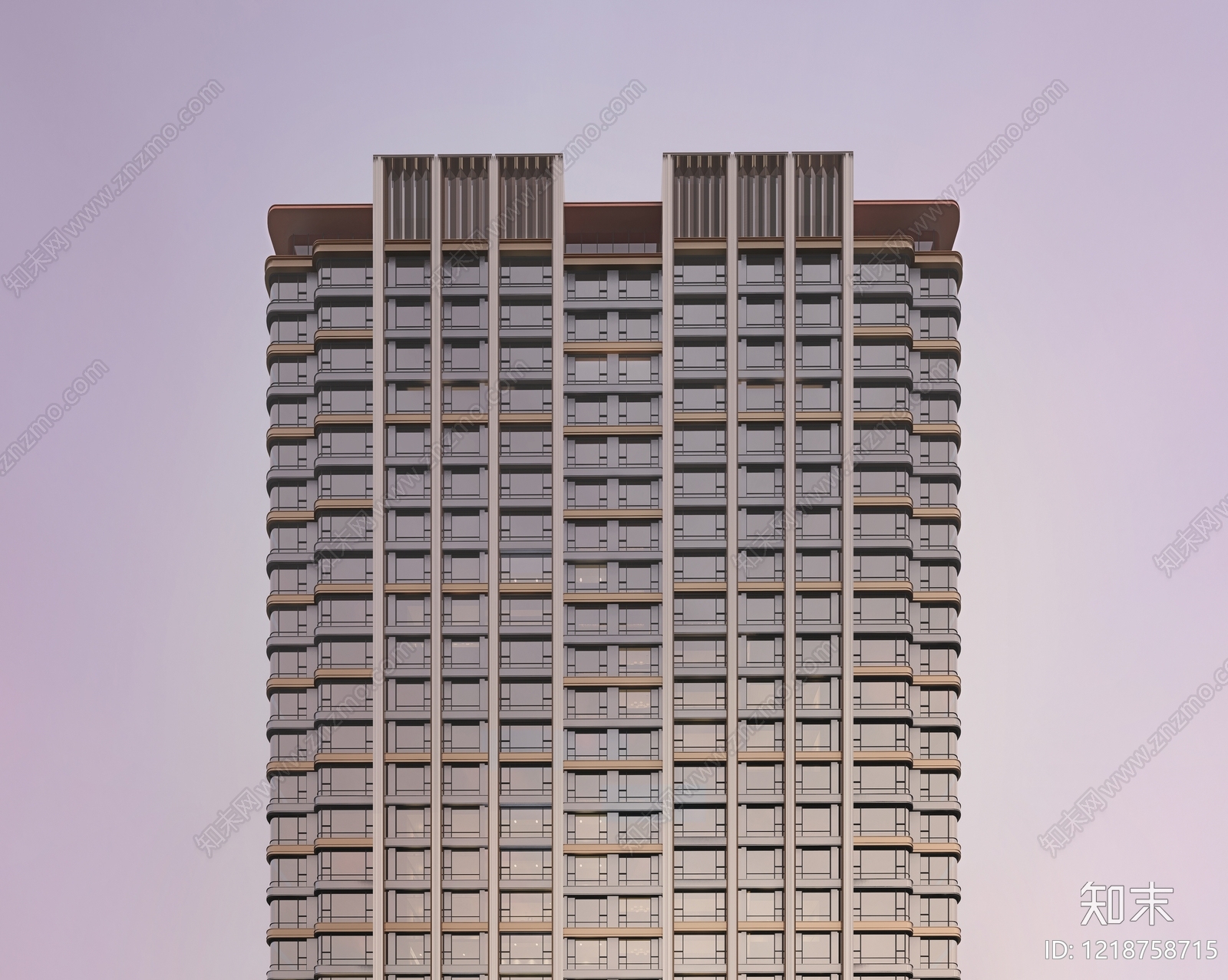 现代小高层住宅楼SU模型下载【ID:1218758715】