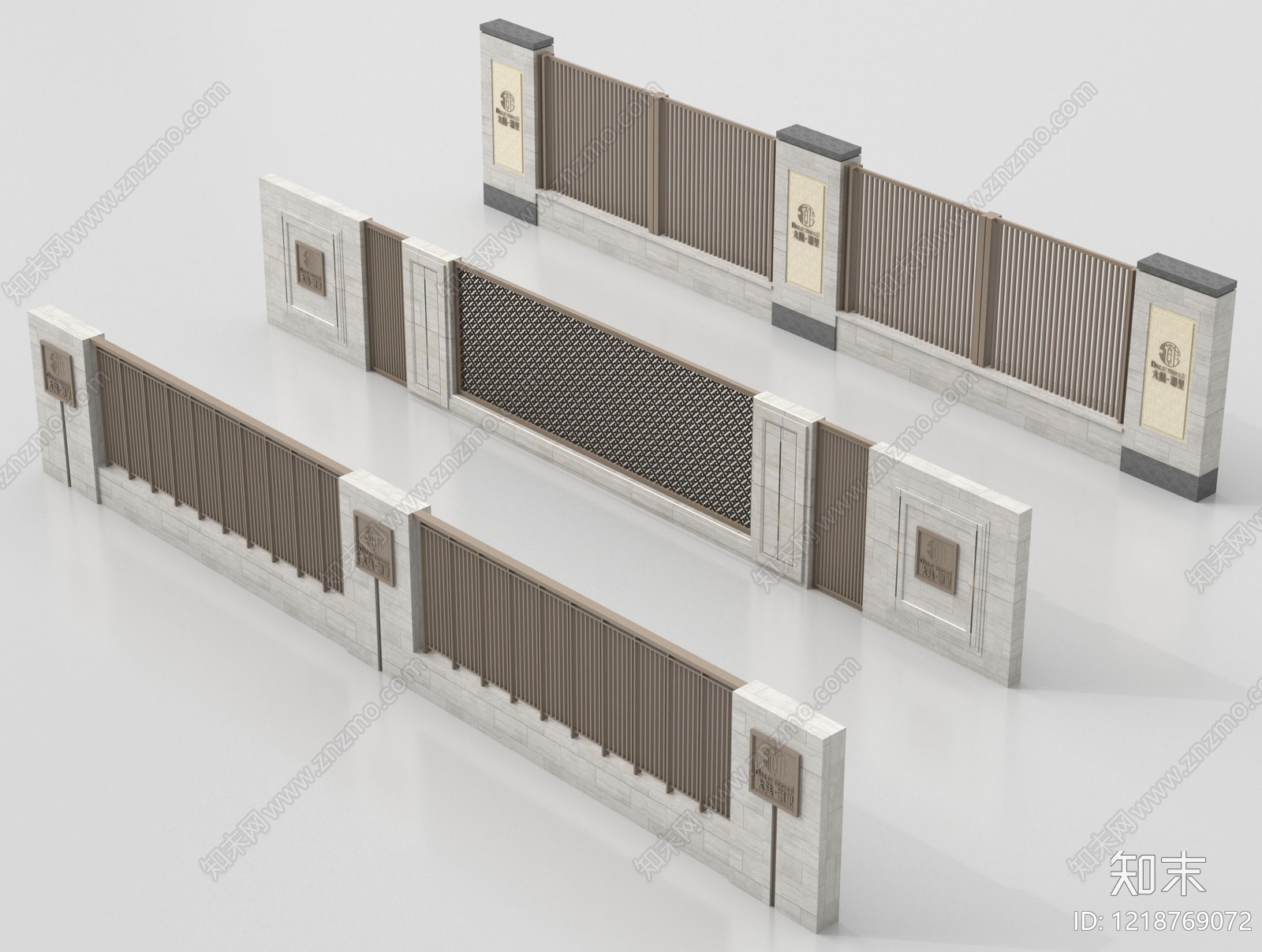 新中式栏杆3D模型下载【ID:1218769072】