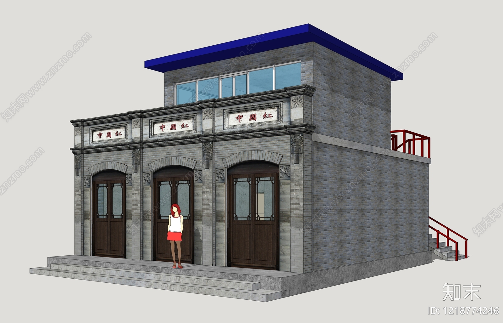 新中式专卖店SU模型下载【ID:1218774246】