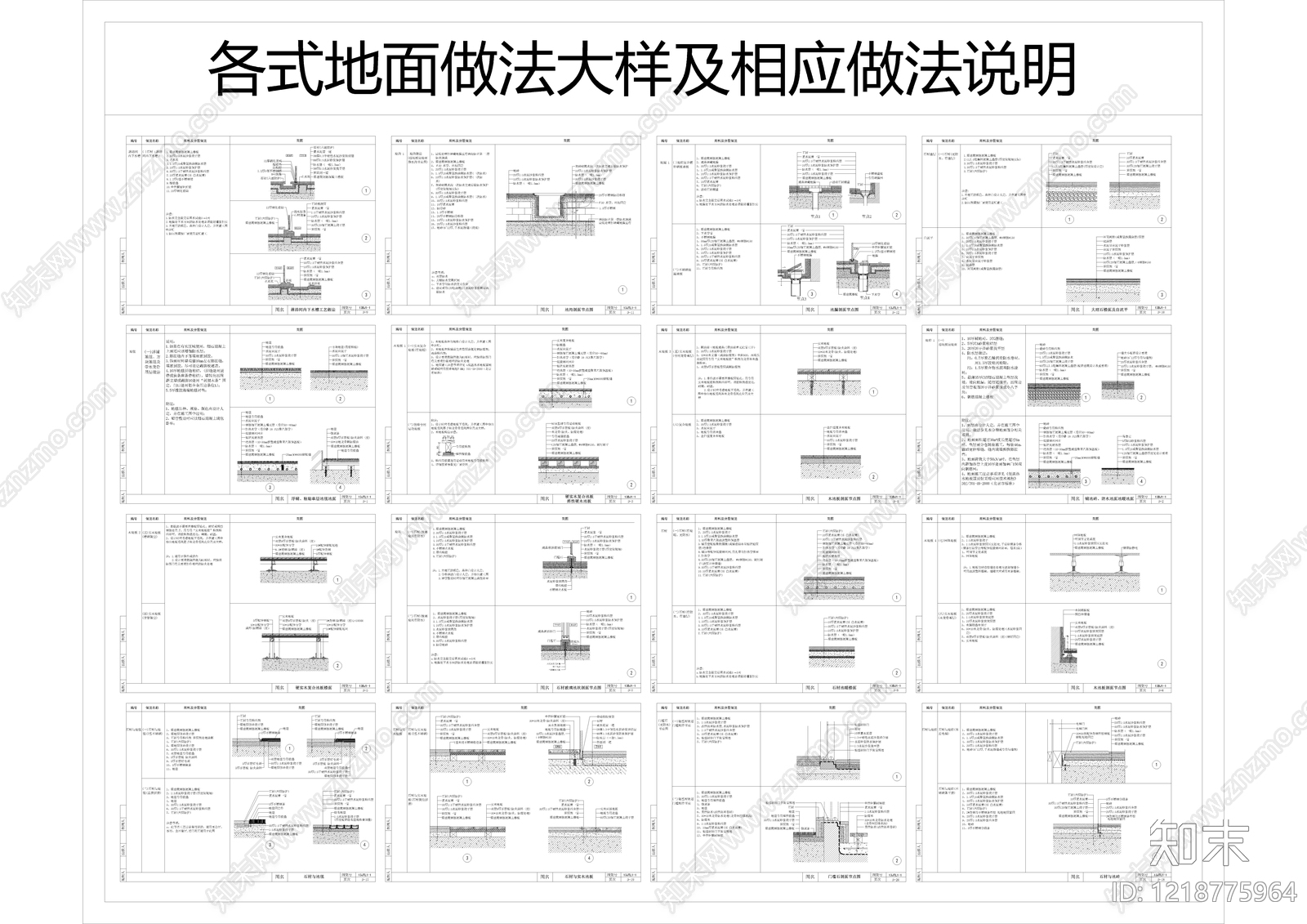 地面综合节点CAD图纸