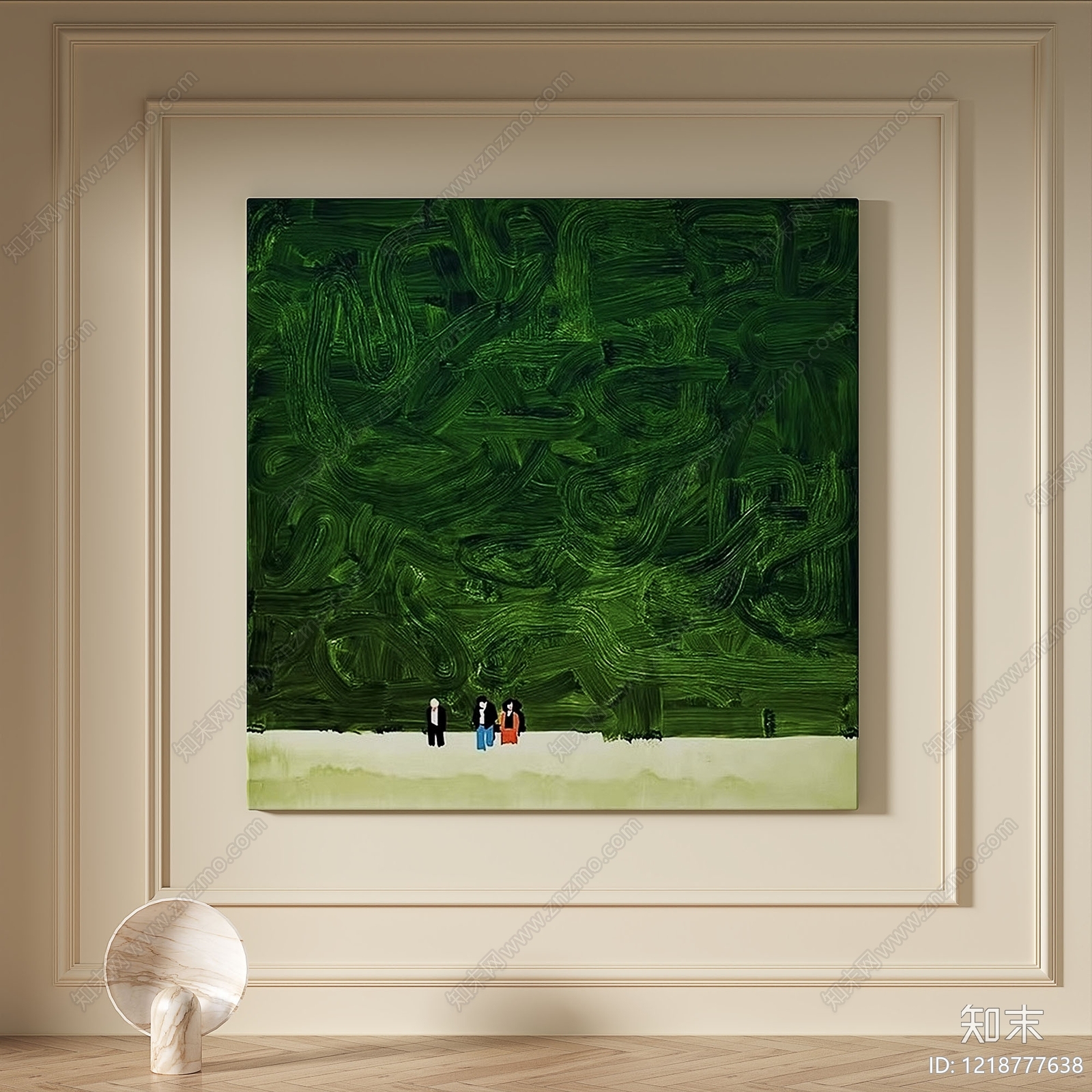 奶油风家居客厅3D模型下载【ID:1218777638】