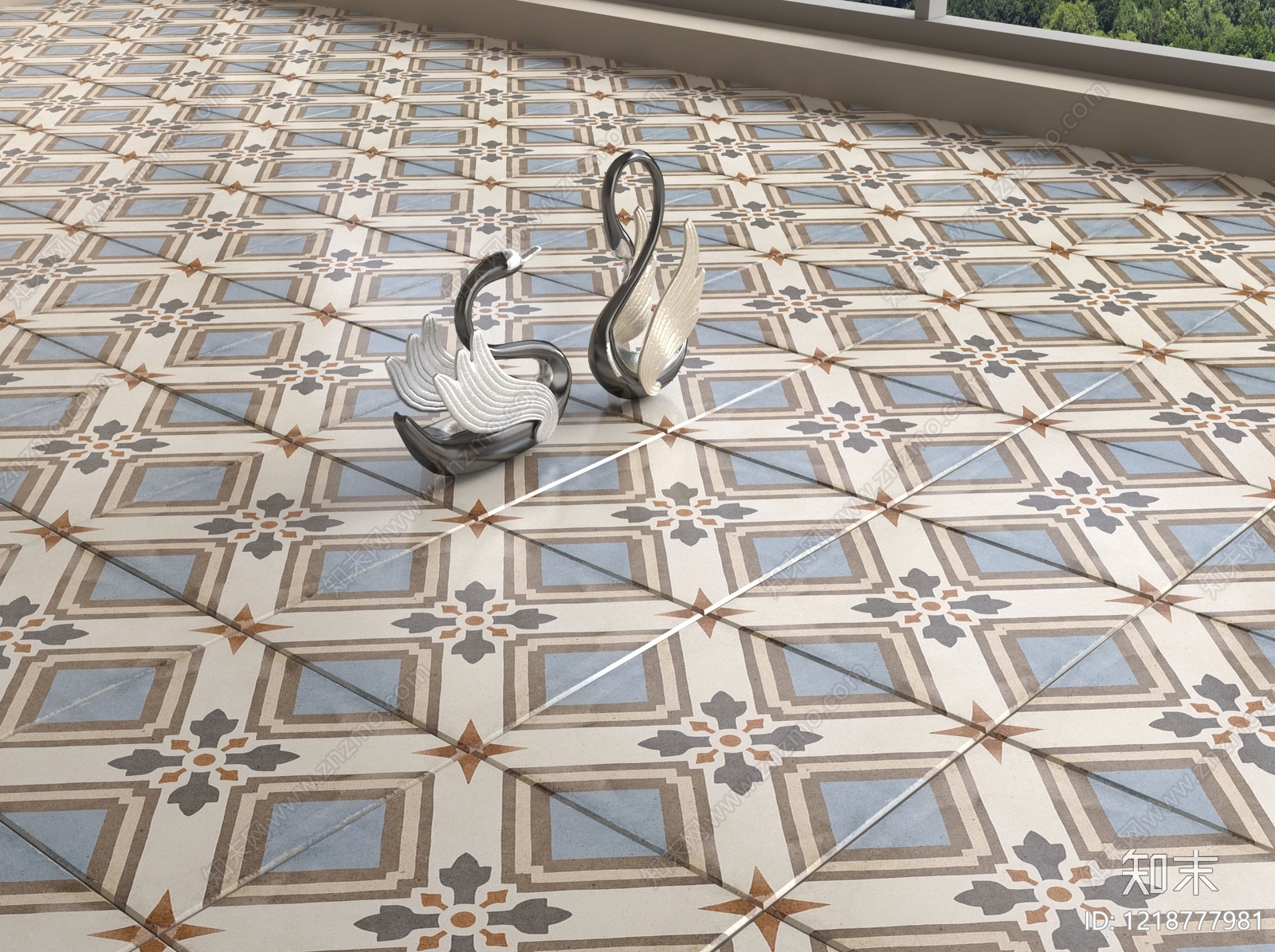 复古地砖3D模型下载【ID:1218777981】