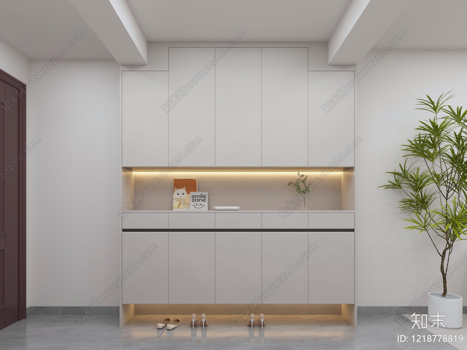 奶油风女孩房3D模型下载【ID:1218778819】