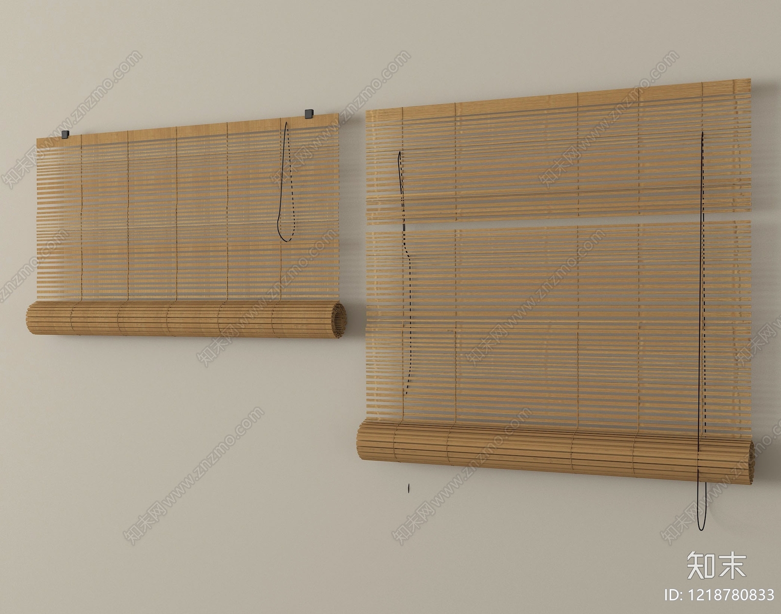 新中式窗帘SU模型下载【ID:1218780833】