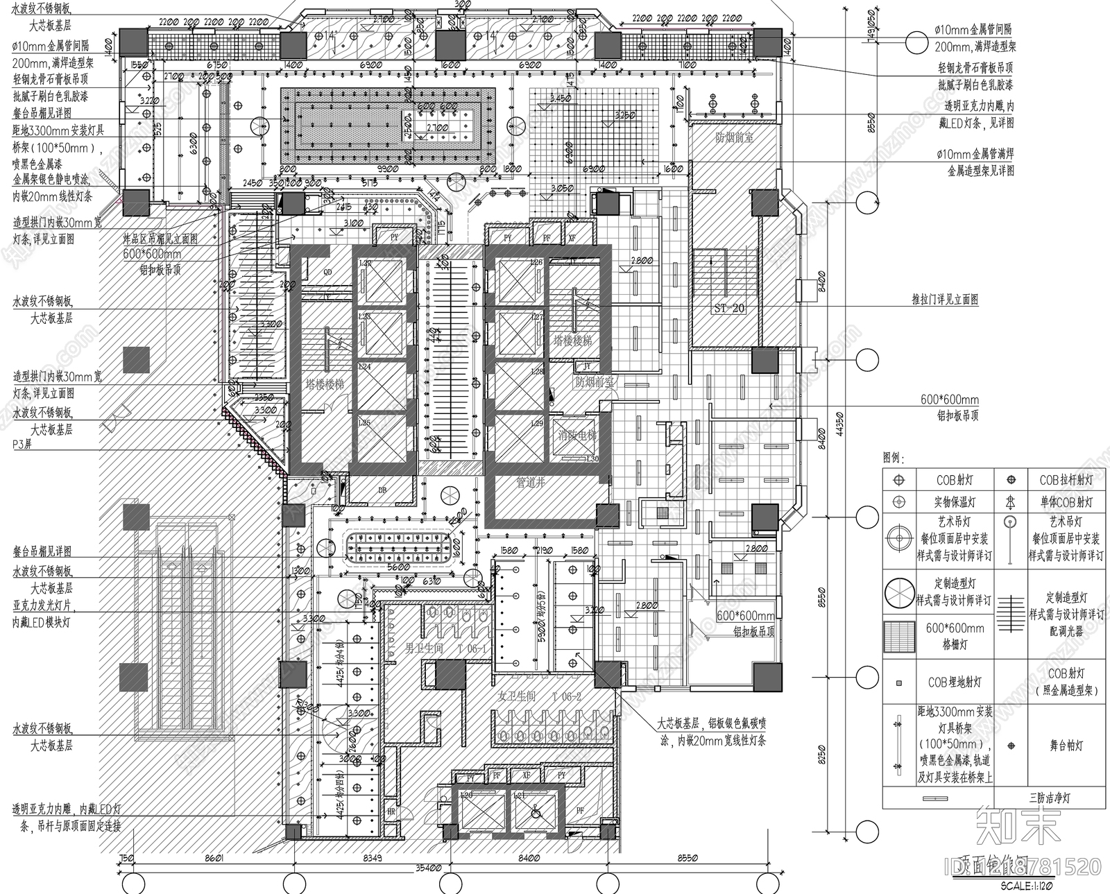 自助餐厅cad施工图下载【ID:1218781520】