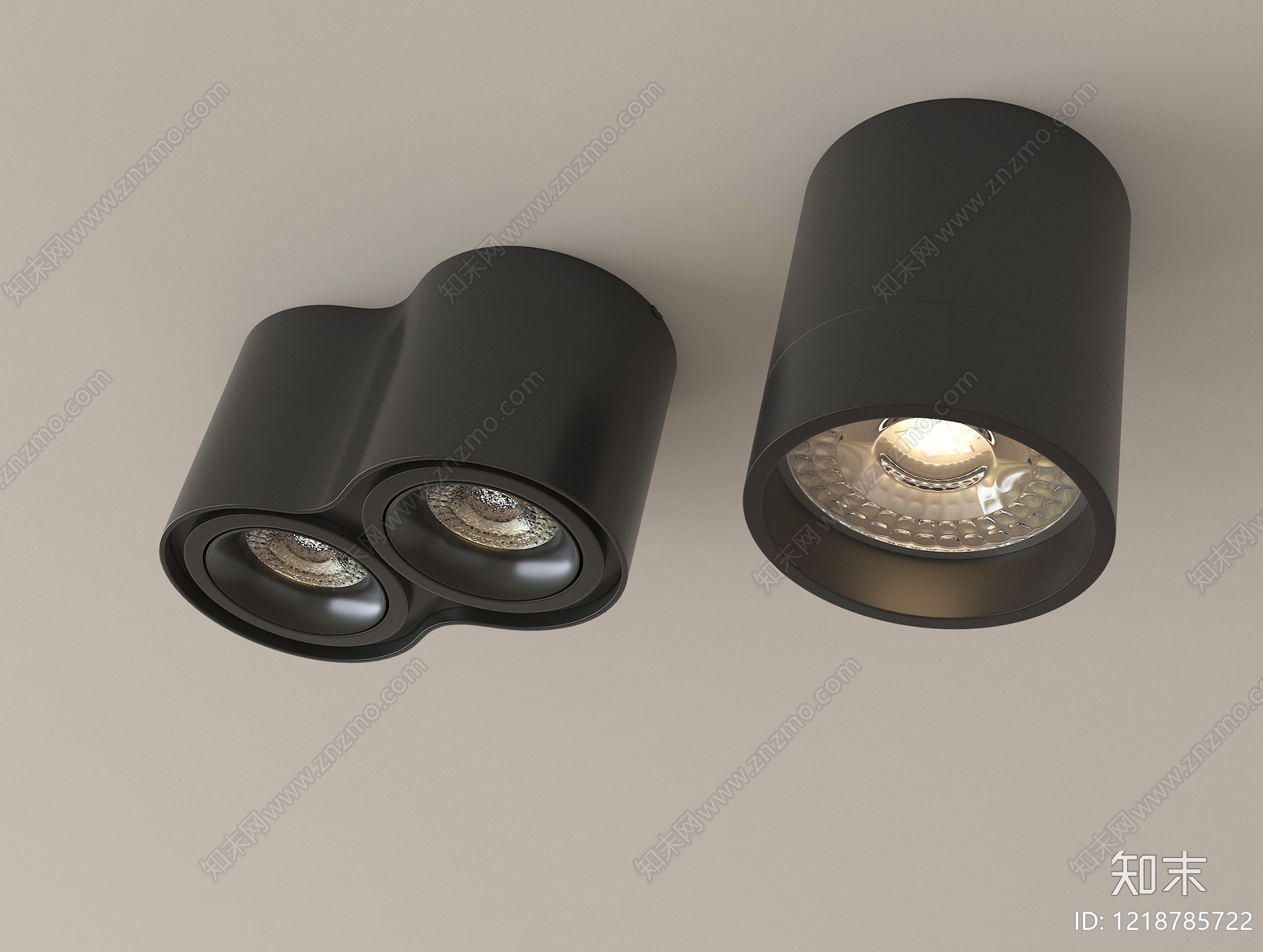 极简筒灯射灯SU模型下载【ID:1218785722】