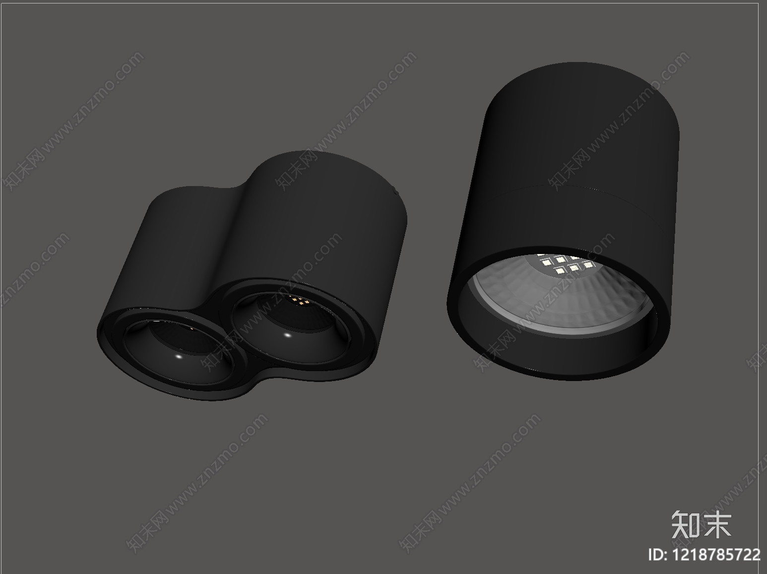 极简筒灯射灯SU模型下载【ID:1218785722】
