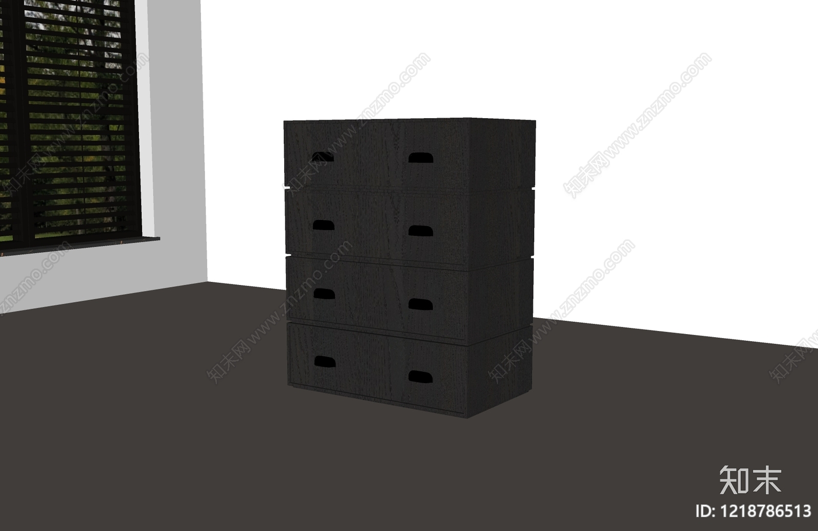 现代简约斗柜SU模型下载【ID:1218786513】