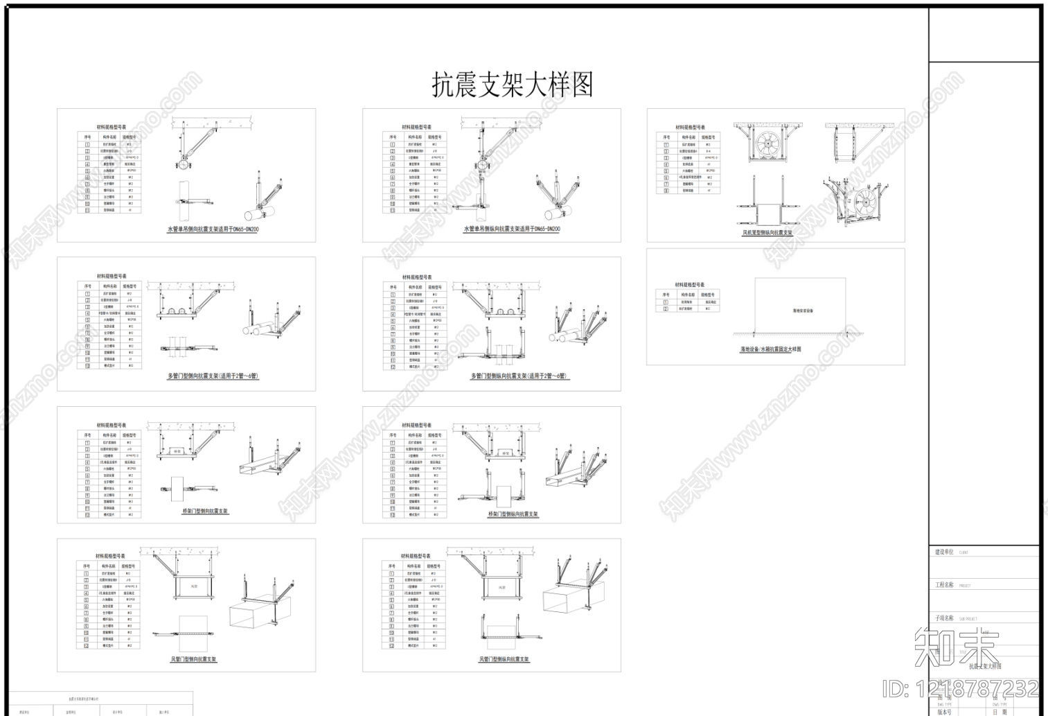 消防设备布置CAD图纸