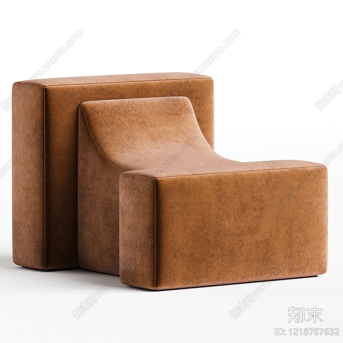 极简单人沙发3D模型下载【ID:1218787632】