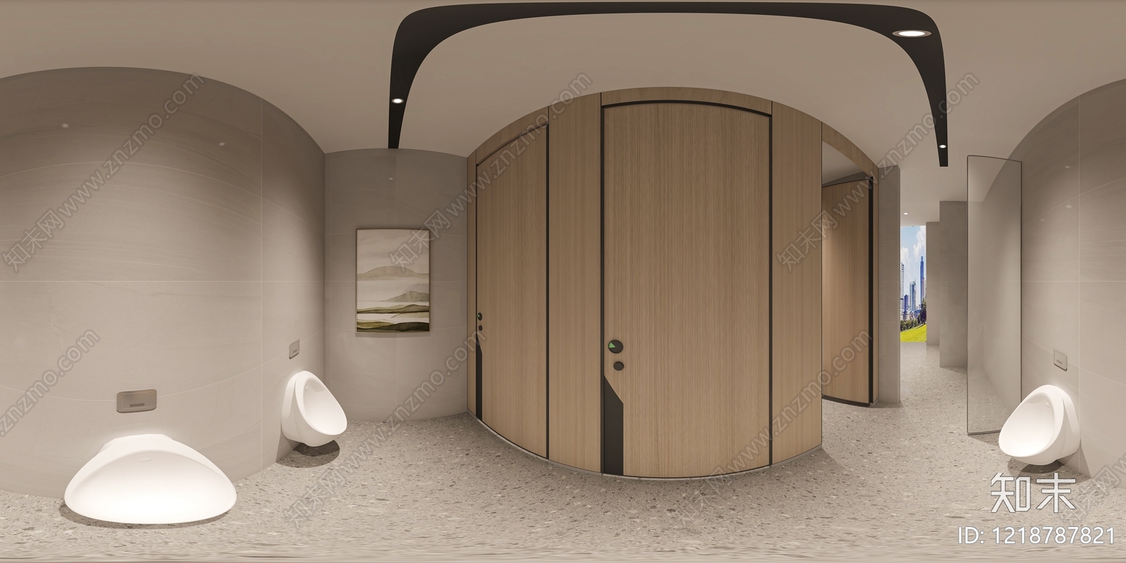 现代简约公共卫生间3D模型下载【ID:1218787821】