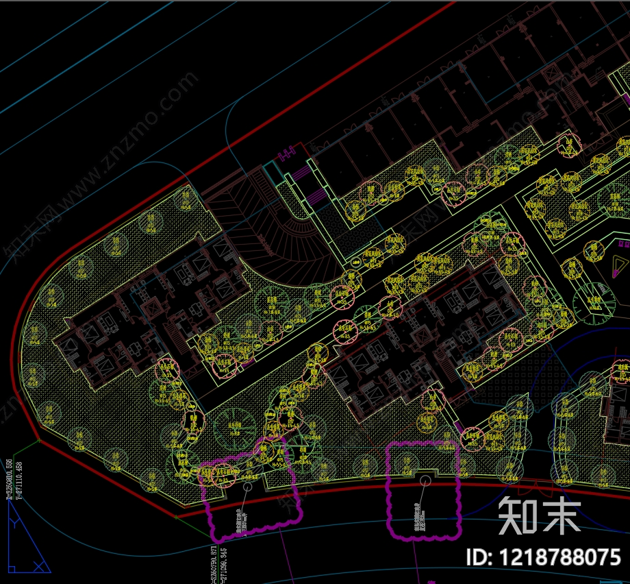 示范区景观cad施工图下载【ID:1218788075】