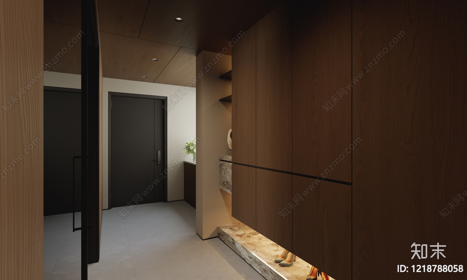 现代简约玄关3D模型下载【ID:1218788058】