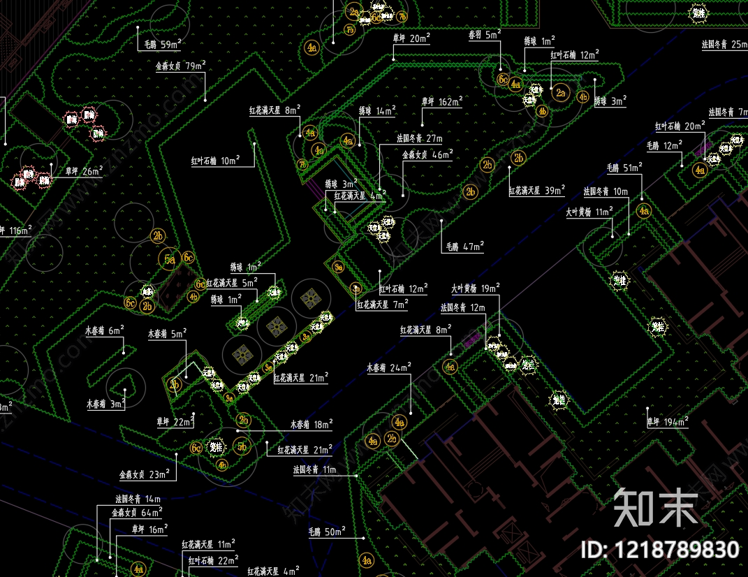 示范区景观cad施工图下载【ID:1218789830】