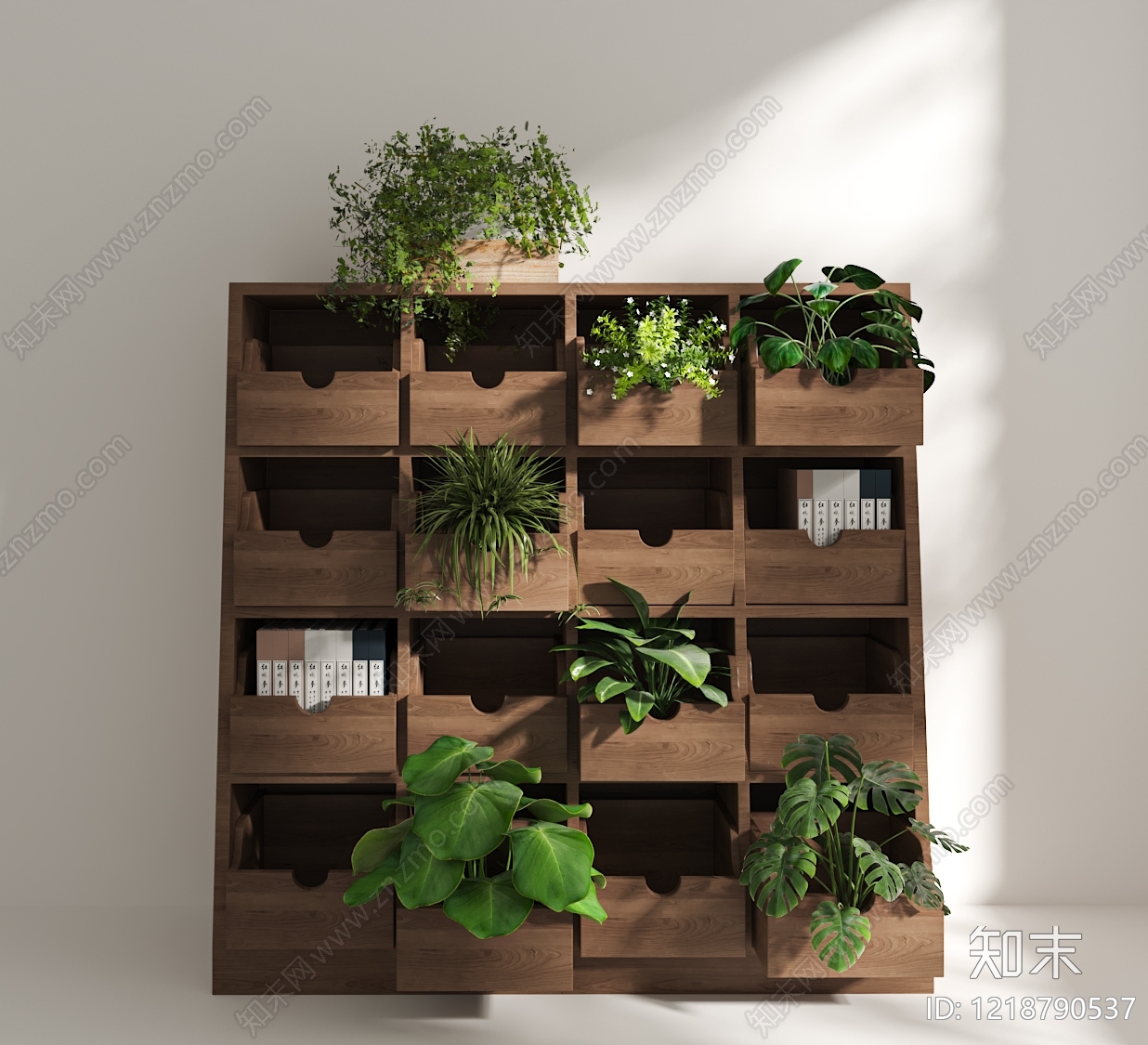 原木风花架3D模型下载【ID:1218790537】