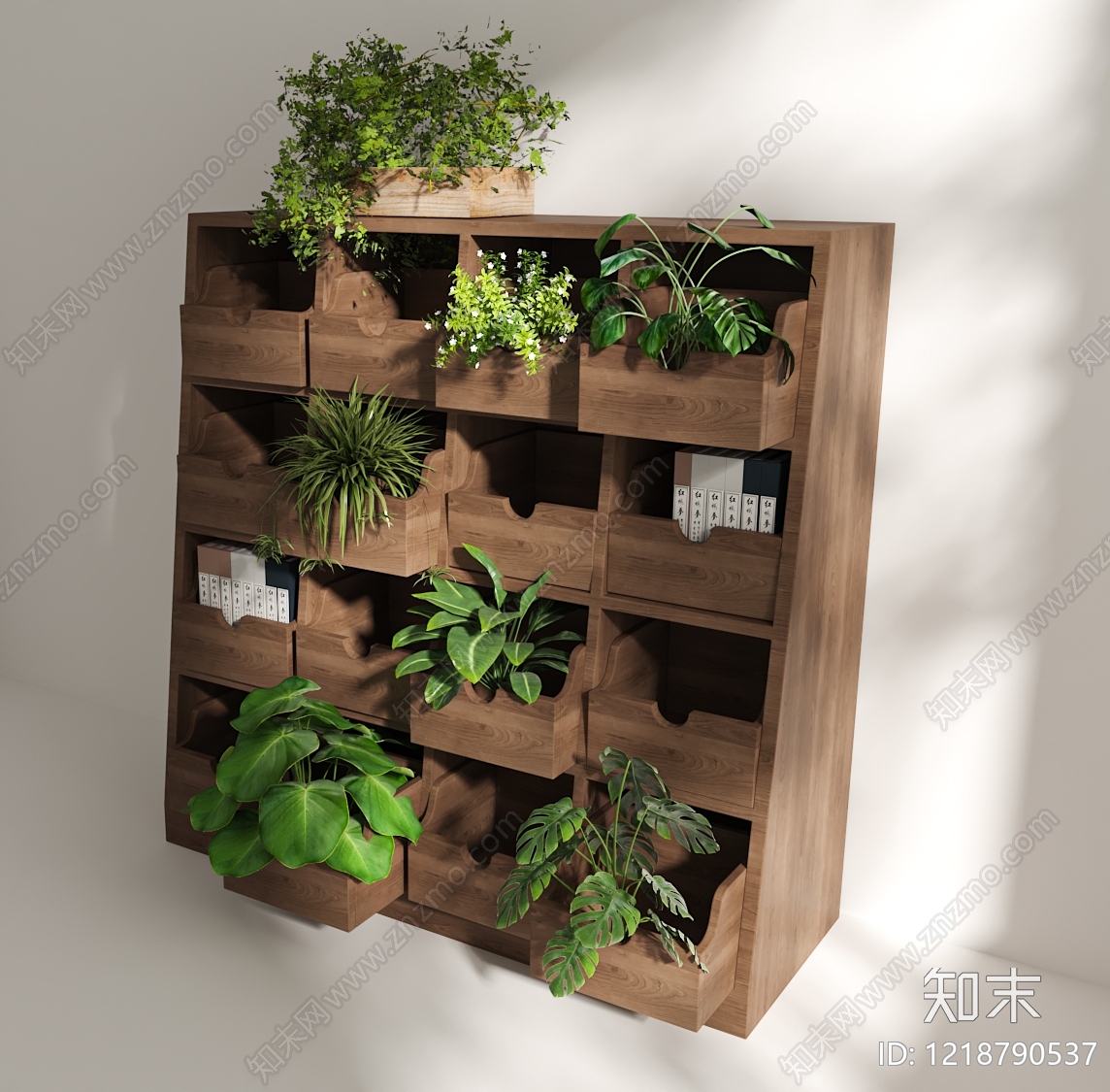 原木风花架3D模型下载【ID:1218790537】