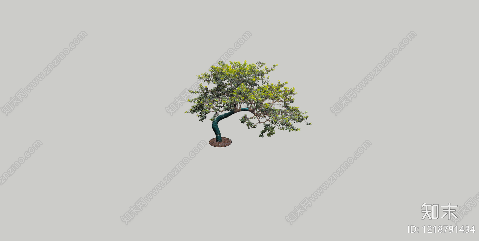 新中式景观盆栽SU模型下载【ID:1218791434】
