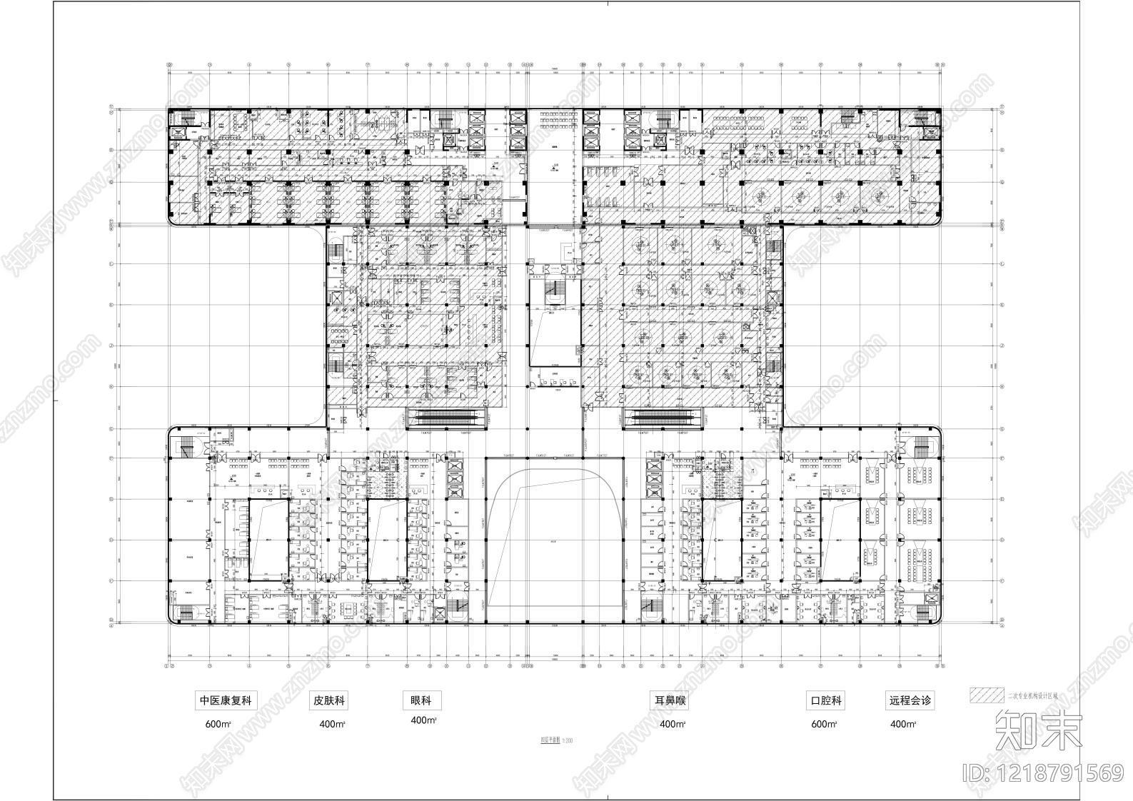 医院建筑cad施工图下载【ID:1218791569】
