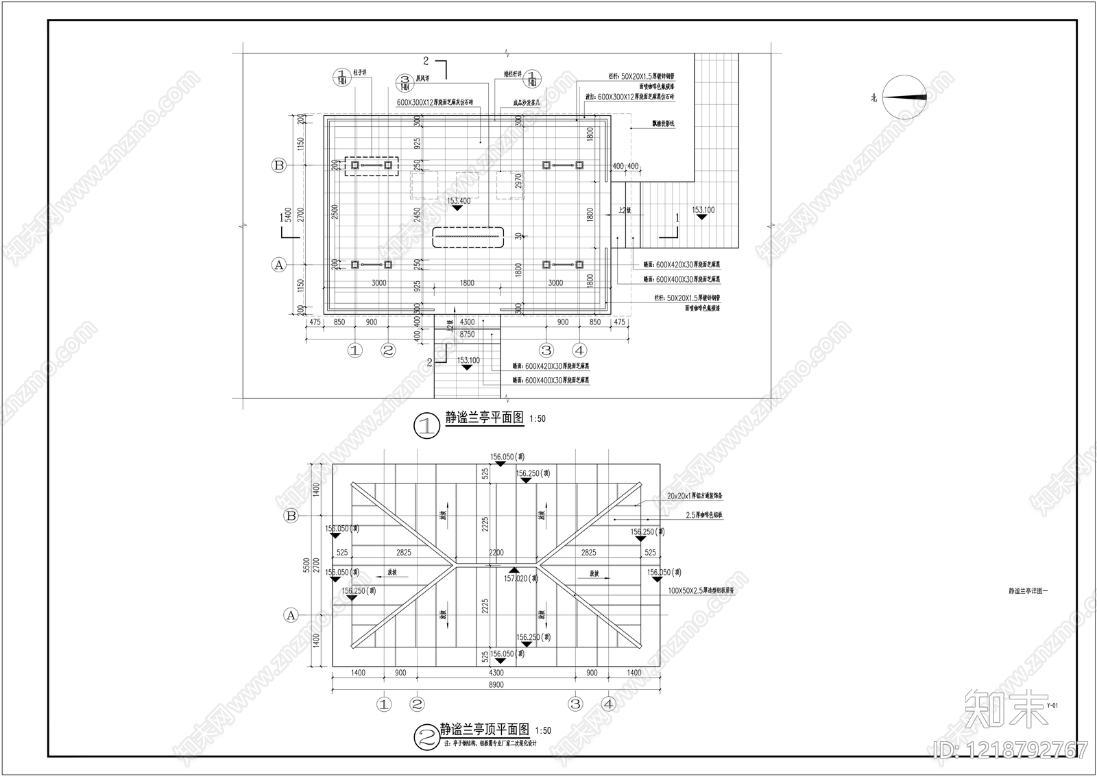 示范区景观cad施工图下载【ID:1218792767】