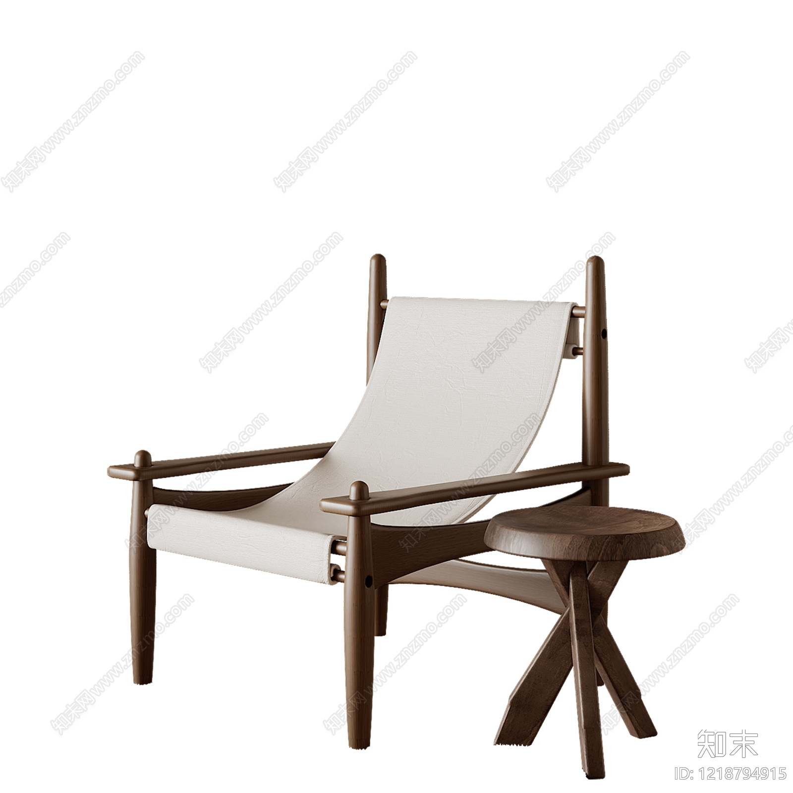 中古风休闲椅3D模型下载【ID:1218794915】