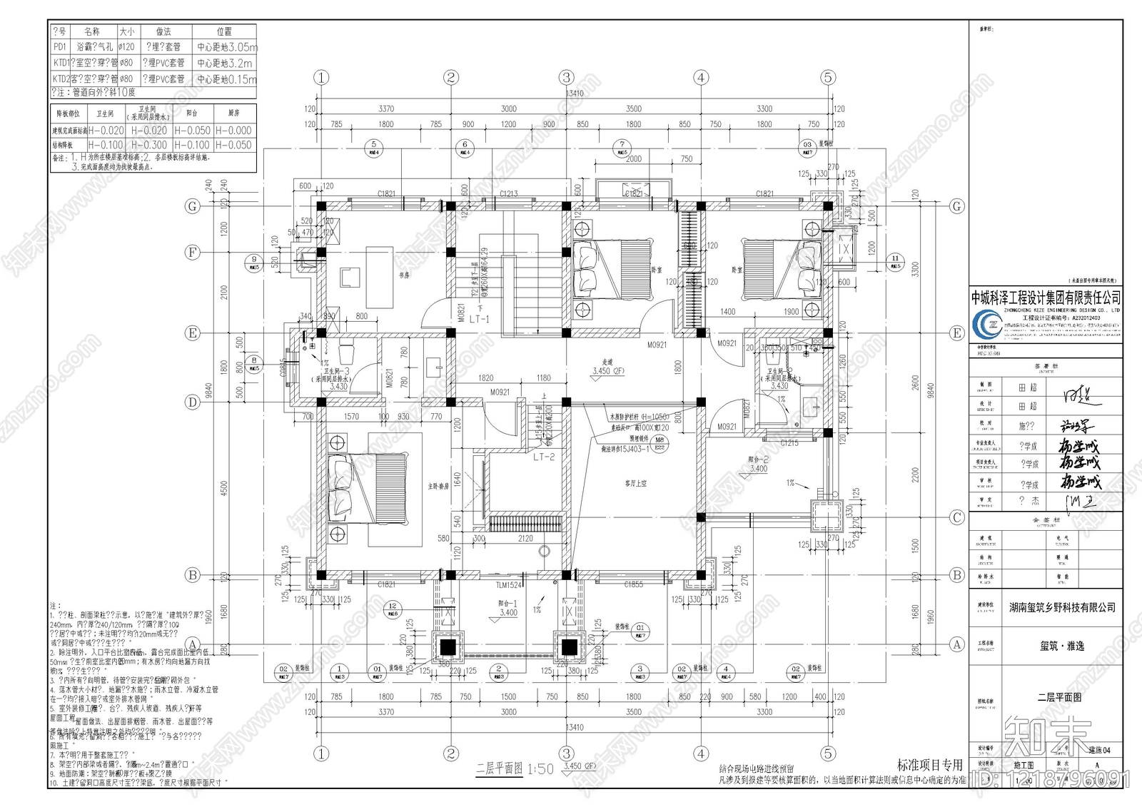 别墅建筑cad施工图下载【ID:1218796091】