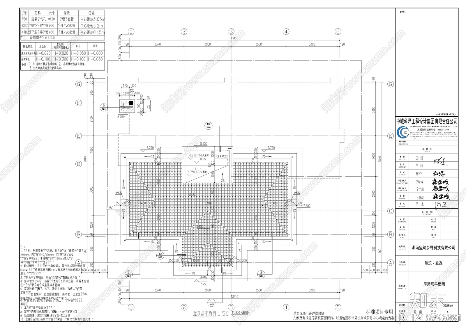 别墅建筑cad施工图下载【ID:1218796091】