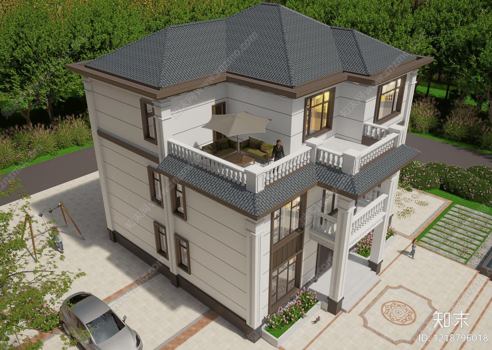 别墅建筑cad施工图下载【ID:1218796018】
