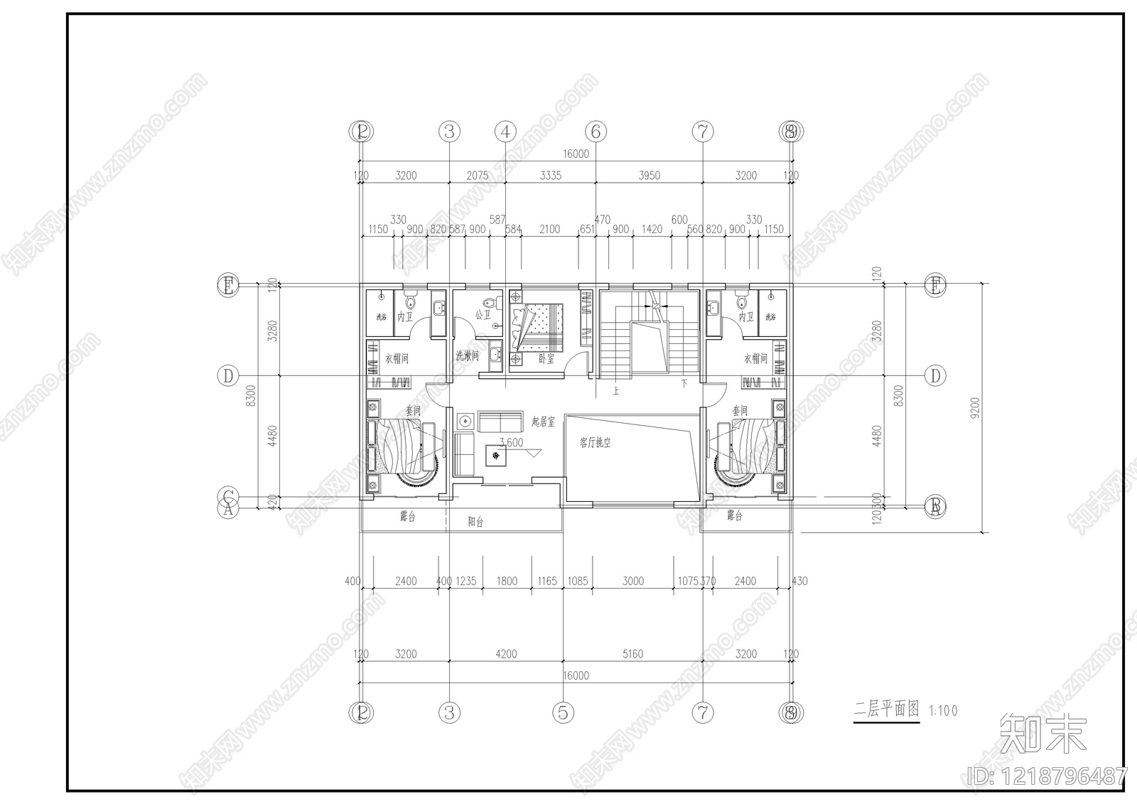 别墅建筑cad施工图下载【ID:1218796487】