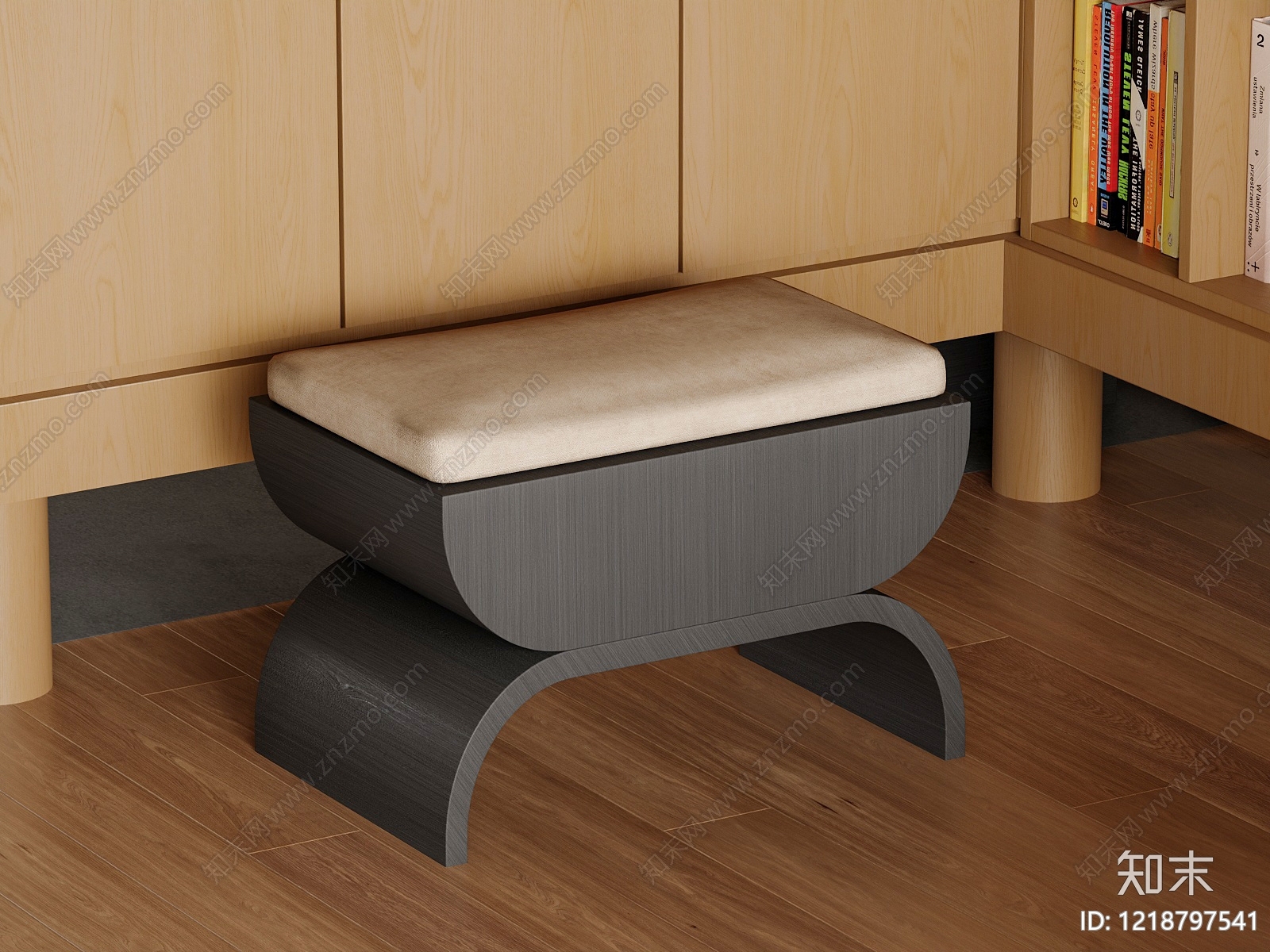 现代简约换鞋凳3D模型下载【ID:1218797541】