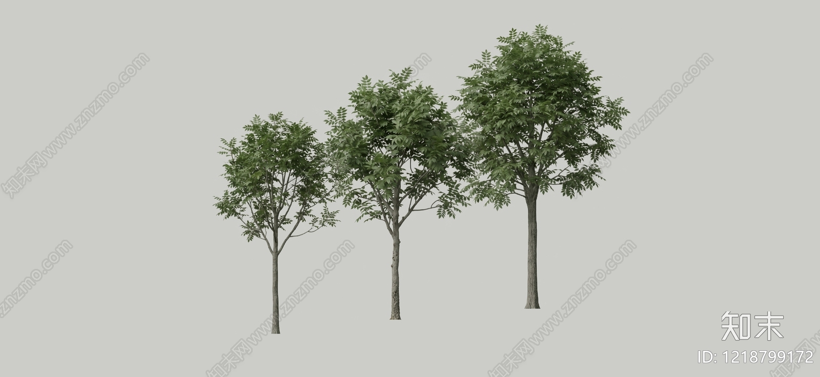 极简主义乔木SU模型下载【ID:1218799172】