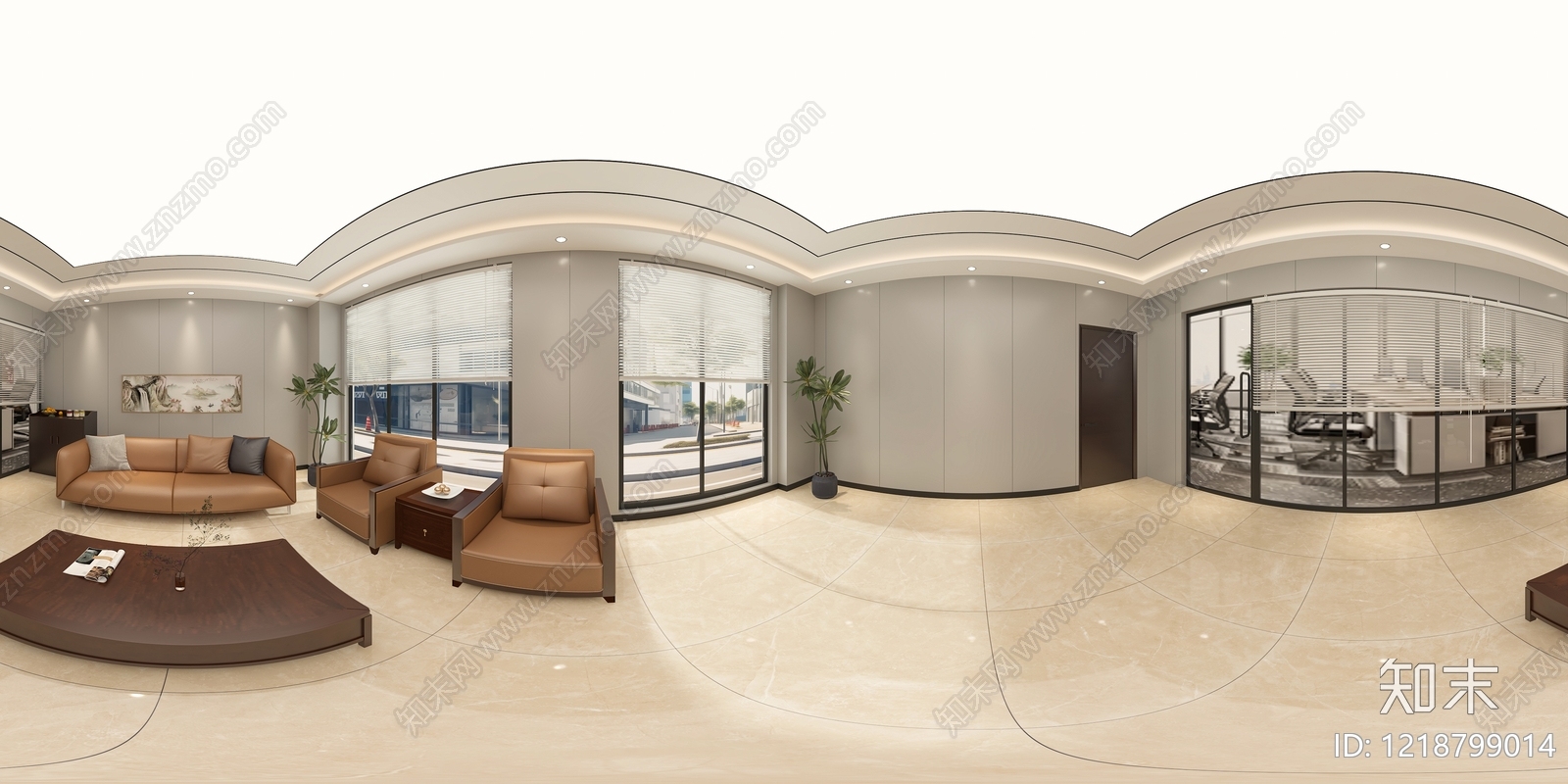 现代简约办公室3D模型下载【ID:1218799014】