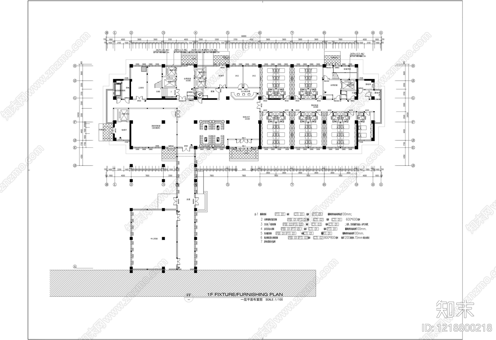 医院建筑cad施工图下载【ID:1218800218】