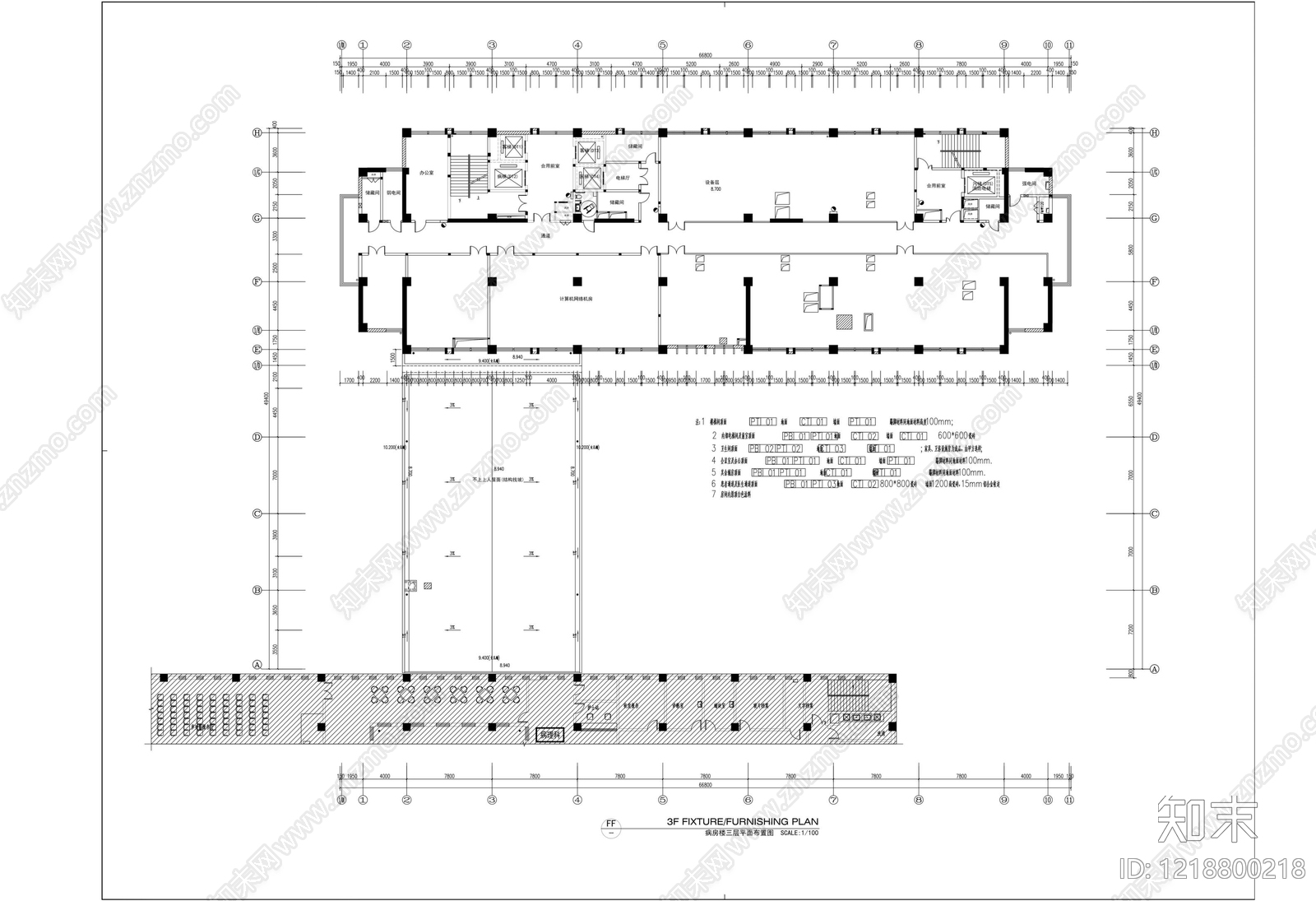 医院建筑cad施工图下载【ID:1218800218】