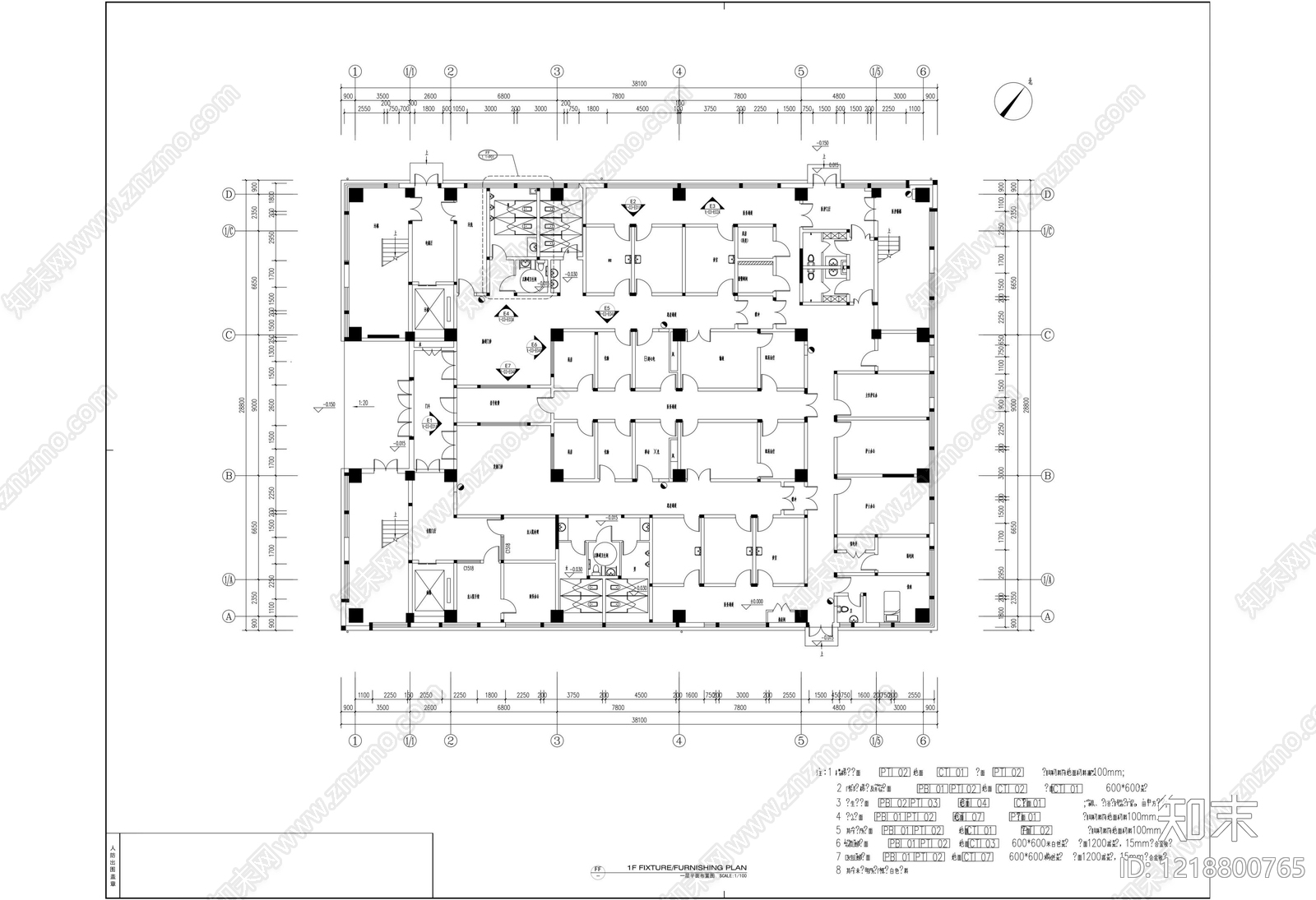 医院建筑cad施工图下载【ID:1218800765】